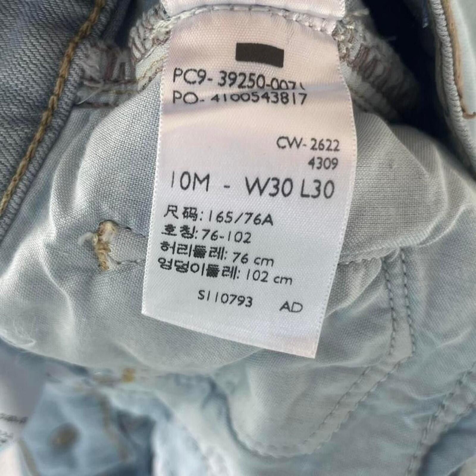 Levi's Levis Womens 10 Straight Fit Jeans Light Wash Stretch 30x30 Size 30" / US 8 / IT 44 - 4 Thumbnail