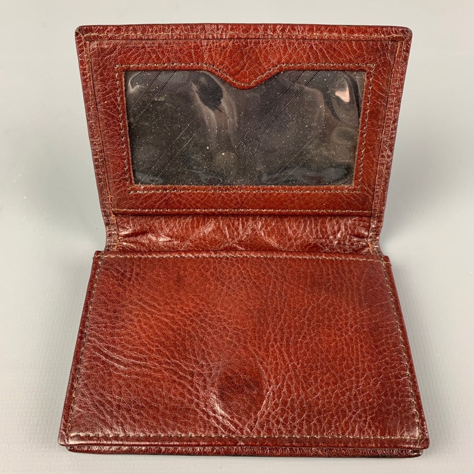 Scully Leather SCULLY Brown Textured Leather Bi-Fold Wallet Size ONE SIZE - 4 Thumbnail