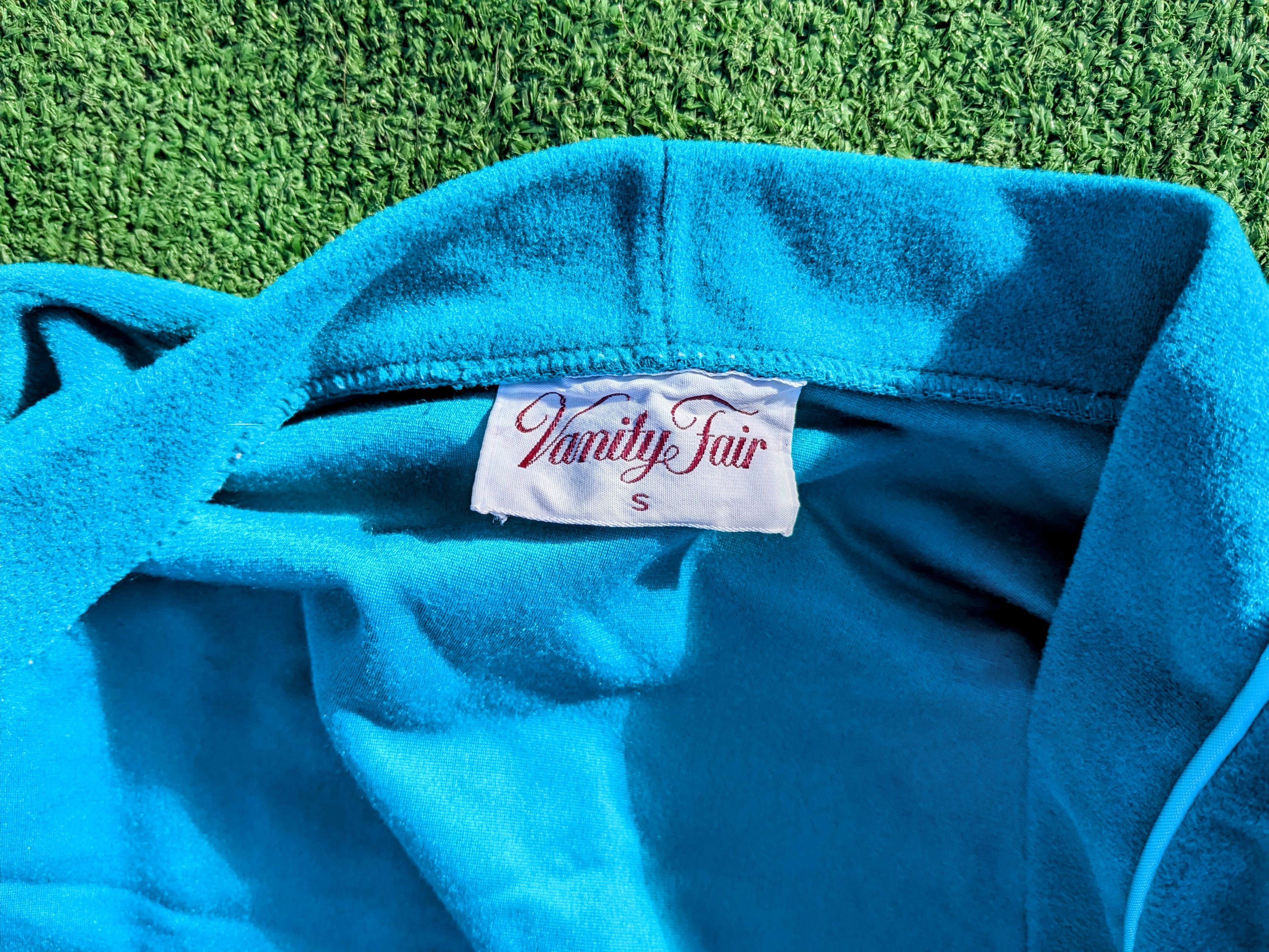 Vintage Velour Vanity Fair Sleepwear Night Bath Polyester Robe Size S / US 4 / IT 40 - 5 Thumbnail