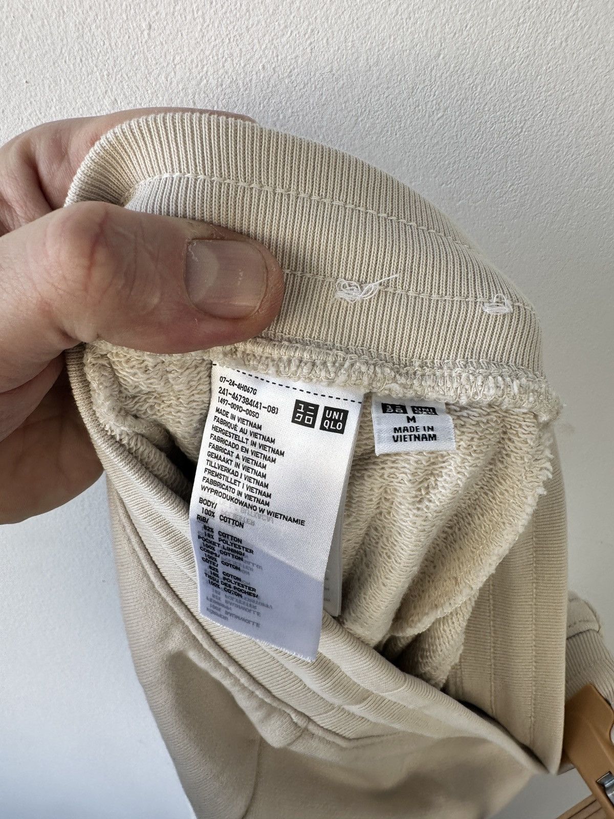 Uniqlo UNIQLO Cargo Jogger Sweatpants Beige Drawstring Cuffs Size 28" / US 6 / IT 42 - 8 Thumbnail