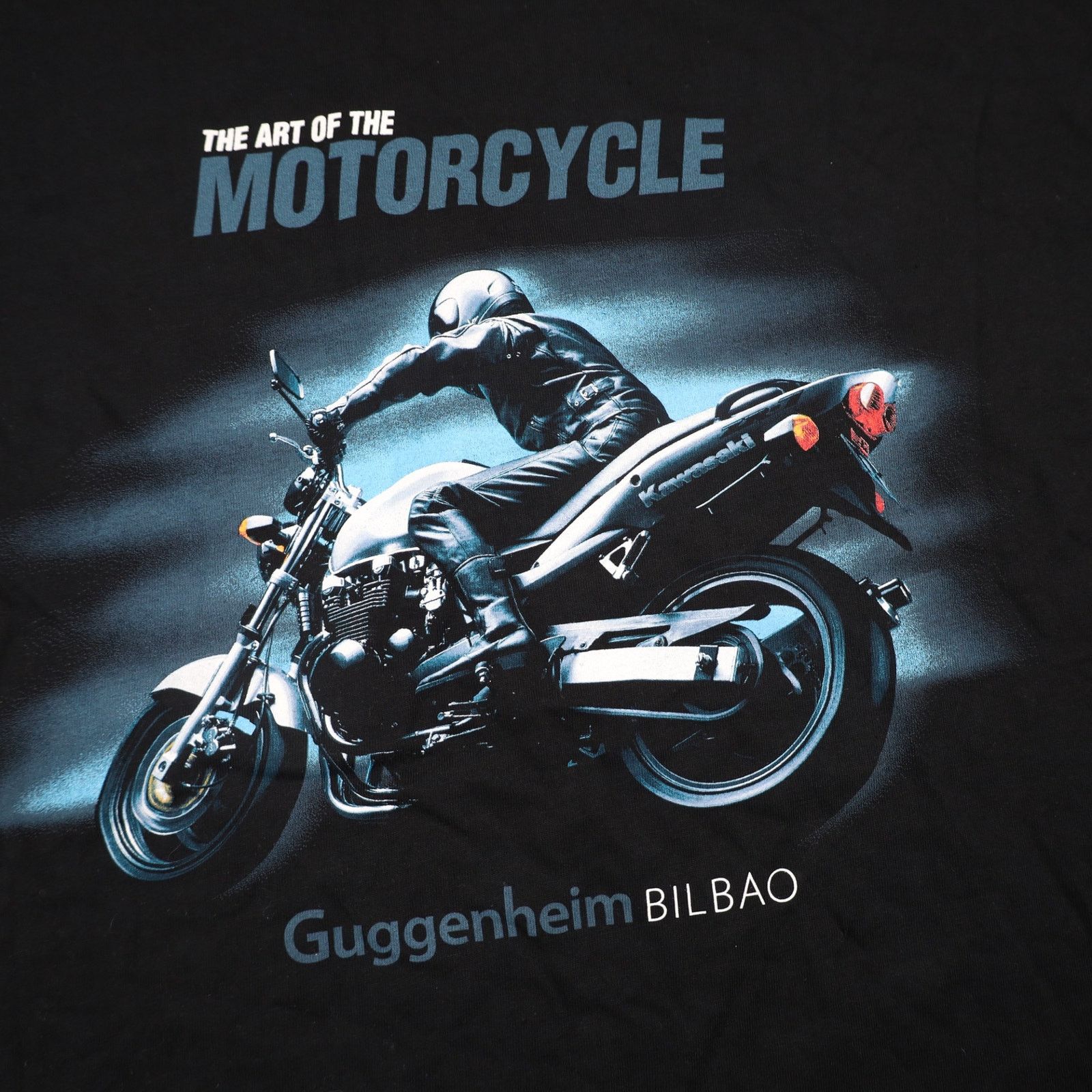 Vintage VTG Guggenheim Bilboa Art of the Motorcycle Graphic T Shirt Size US XL / EU 56 / 4 - 4 Thumbnail