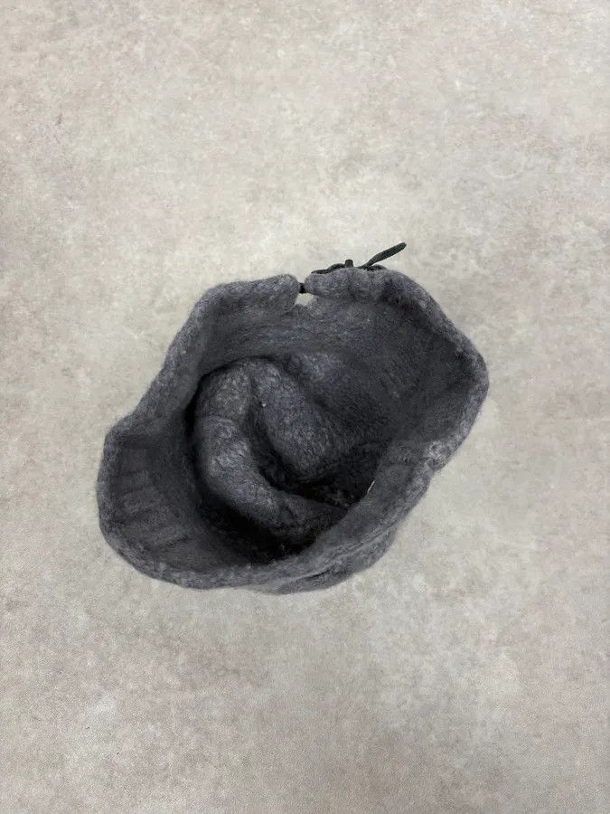 Diesel Diesel Grey Wool Attached Beanie Size ONE SIZE - 6 Thumbnail