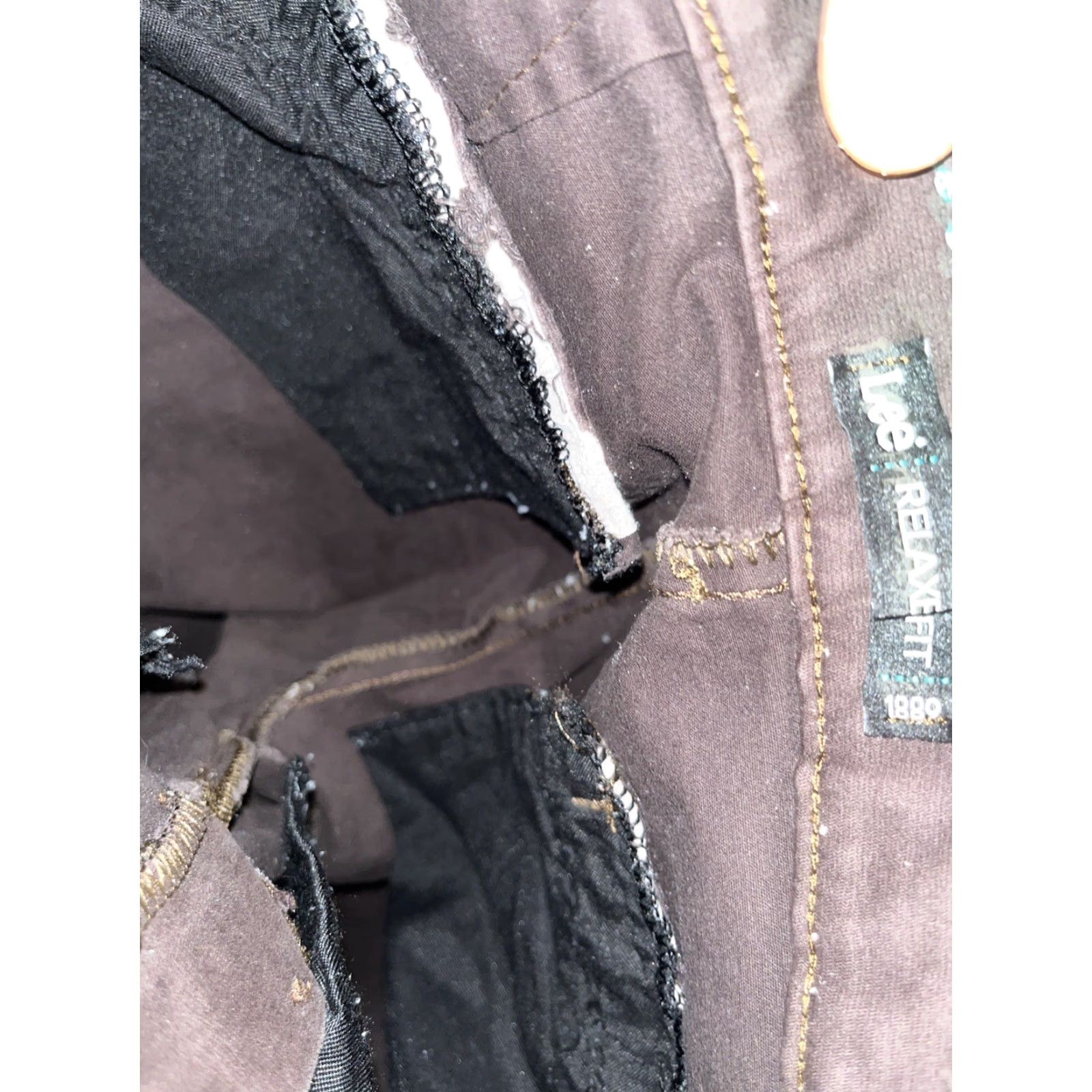 Lee Lee Pants Women Relaxed Fit Straight Leg 6P Brown Mid Rise Trousers Dress Pants Size 28" / US 6 / IT 42 - 5 Thumbnail