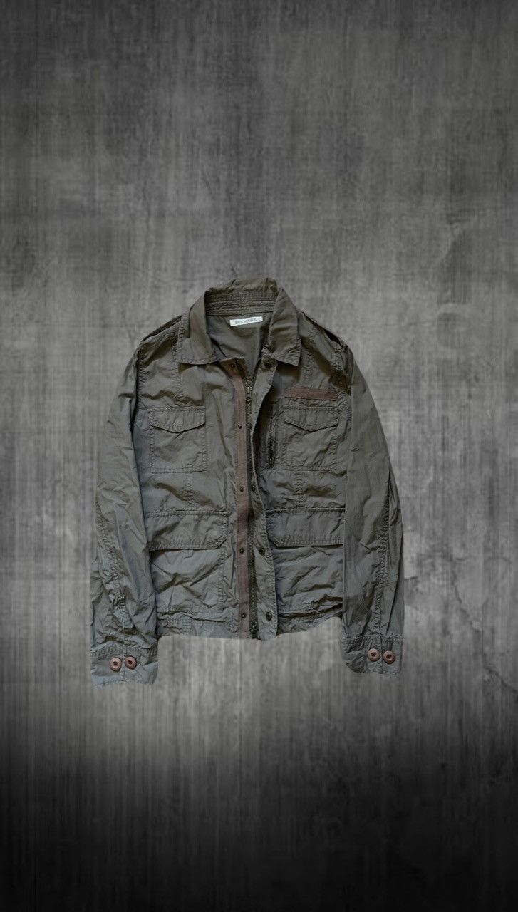 2000s Japanese archive military zip shirts jacket