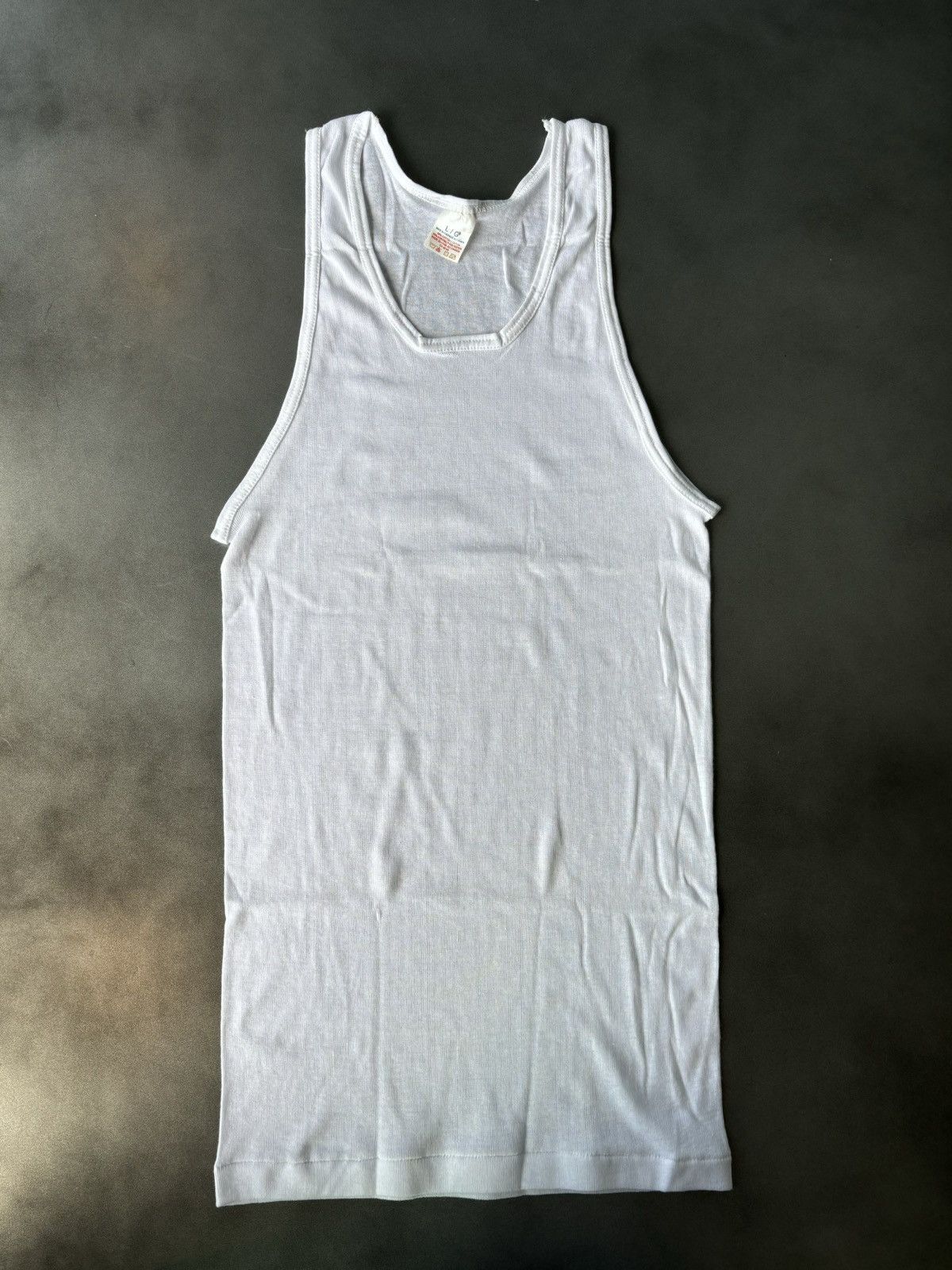 Hanes × Vintage 1980s Vintage Tank Top Blank White Undershirt Wife Beat 80s Size US L / EU 52-54 / 3 - 2 Thumbnail
