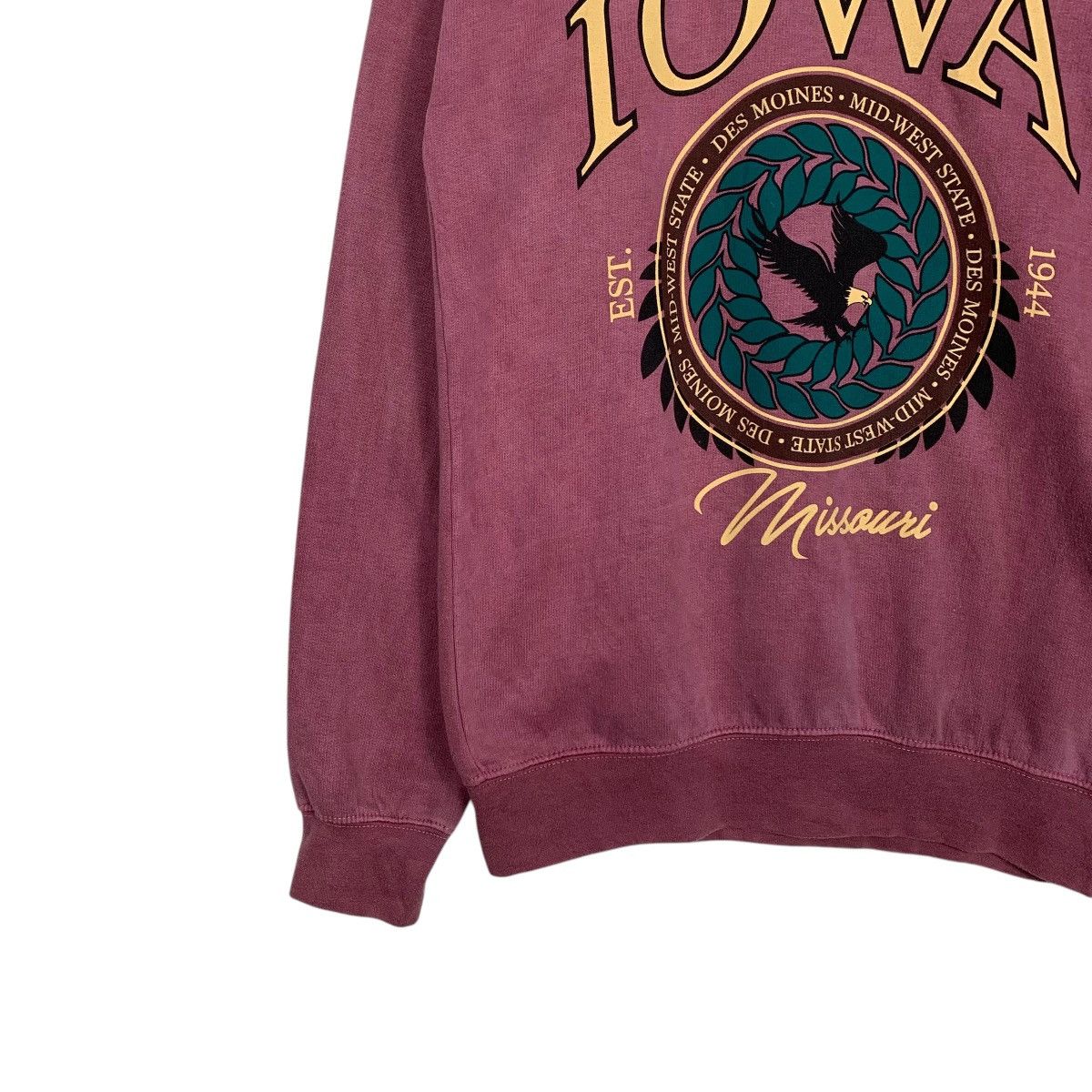 Japanese Brand Vintage Iowa Missouri Crewneck Sweatshirt Size US S / EU 44-46 / 1 - 3 Thumbnail