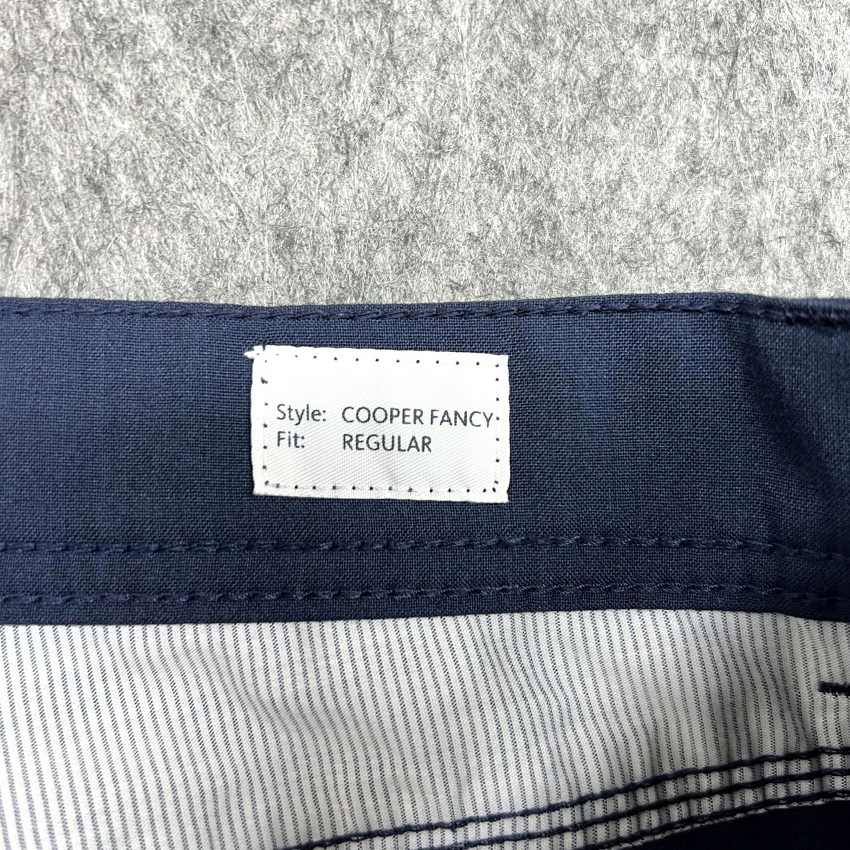 BRAX Brax Pants Mens 40x34 Navy Blue Cooper Fancy Wool Stretch Trousers FIT39x29.5 Size US 40 / EU 56 - 4 Thumbnail