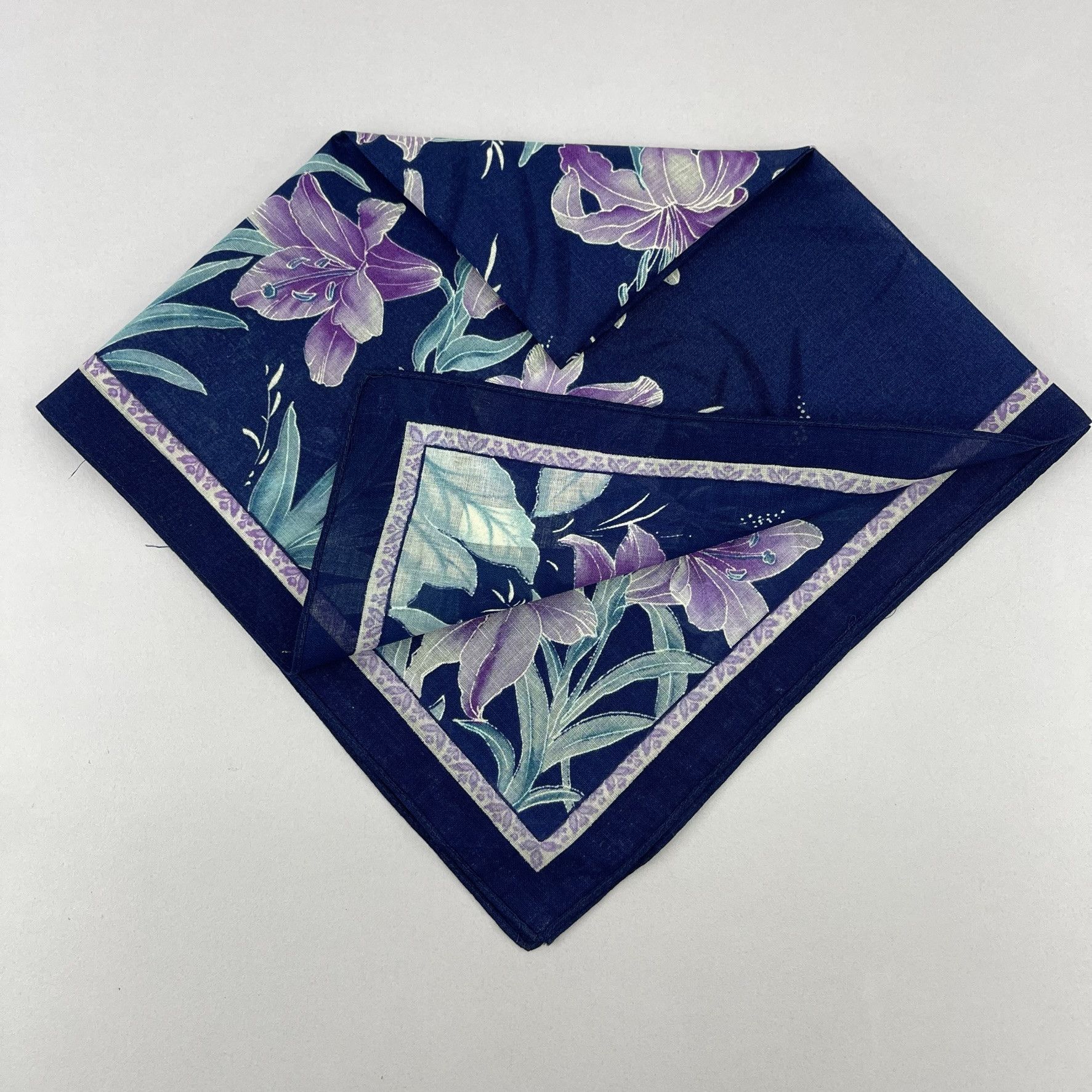 Japanese Brand Japanese Floral Handkerchief Art - 5043 Size ONE SIZE - 8 Thumbnail