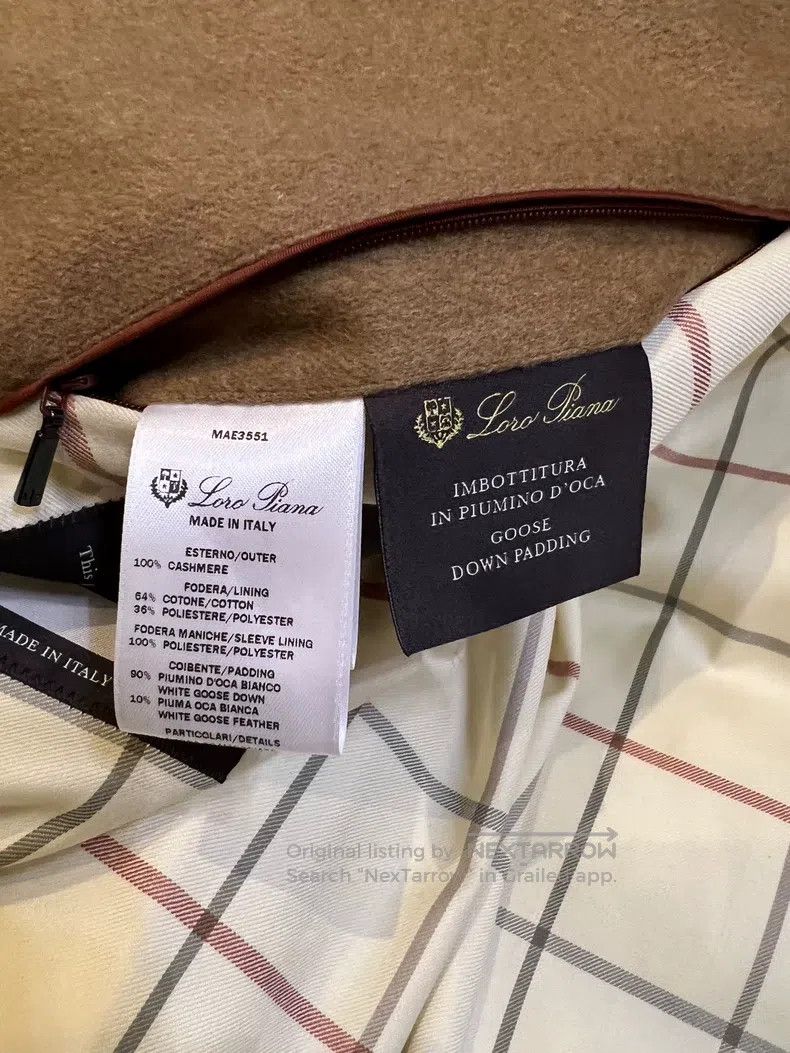 Loro Piana Loro Piana Camel Pure Cashmere Down Jacket Size US M / EU 48-50 / 2 - 8 Thumbnail
