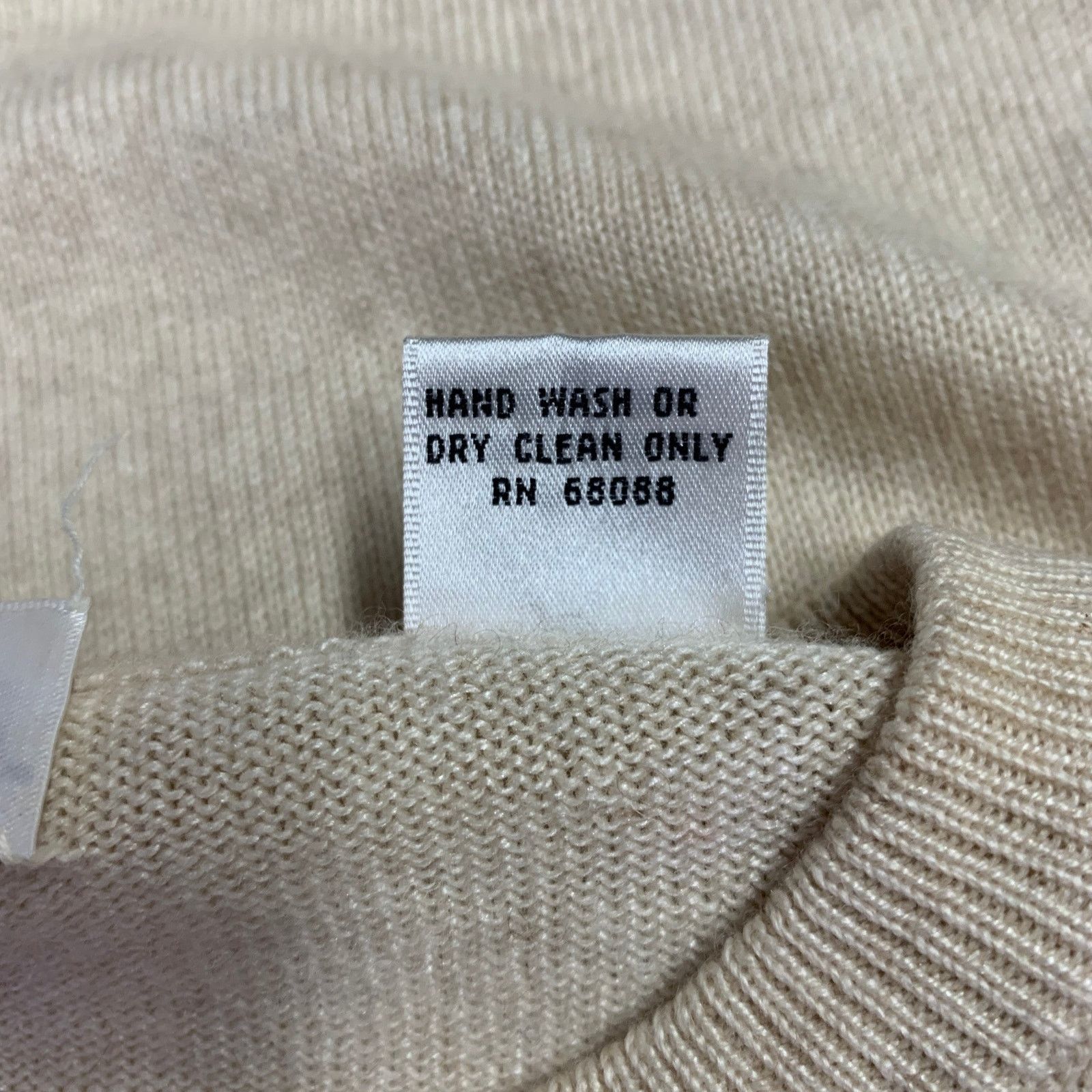 Tse TSE Size M Beige Oatmeal Cashmere Silk Short Sleeve Pullover Size M / US 6-8 / IT 42-44 - 6 Thumbnail