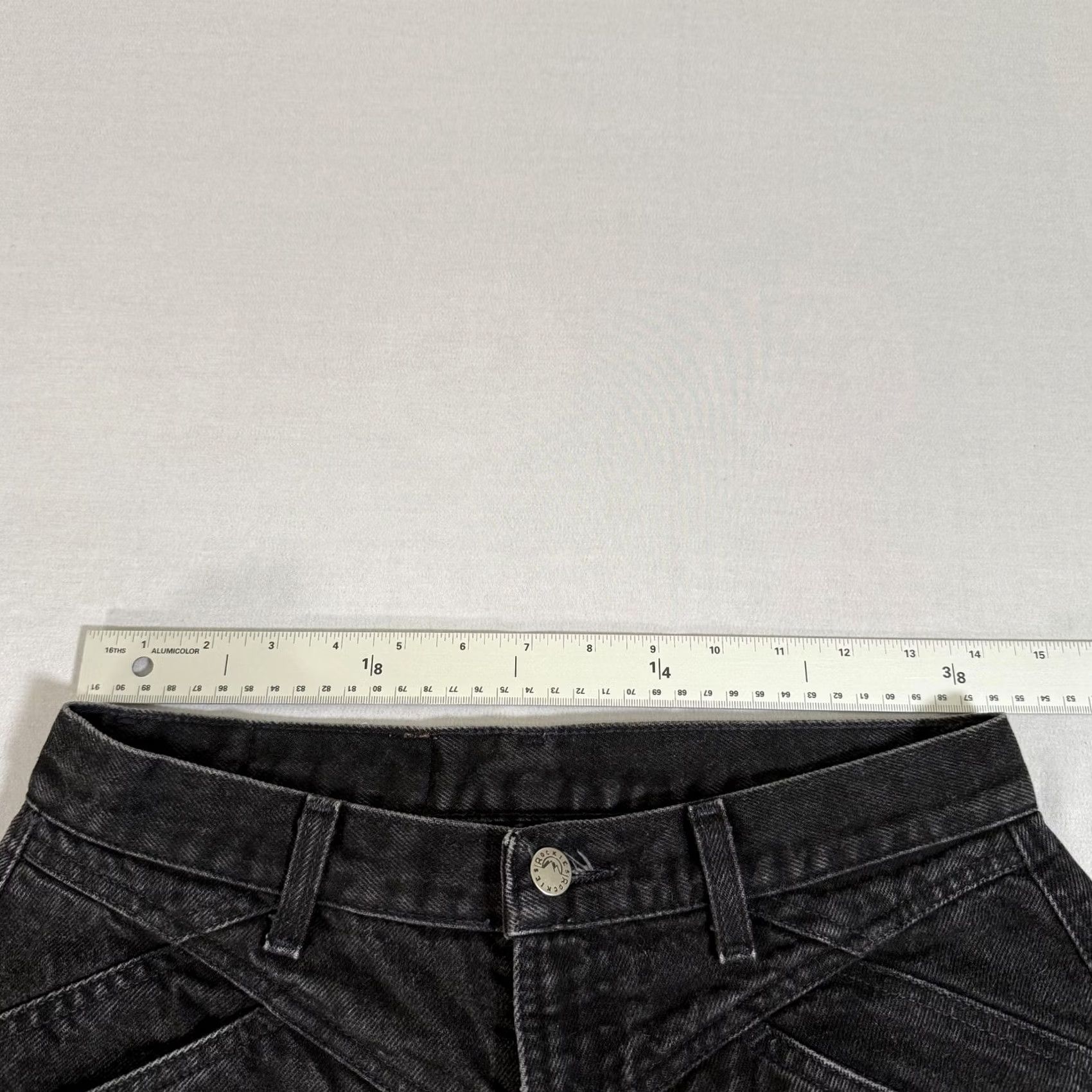 Vintage VINTAGE Rocky Mountain Jeans Womens Black Bare Back Slim Fit Denim Pants Western 90s Size 32" / US 10 / IT 46 - 7 Thumbnail