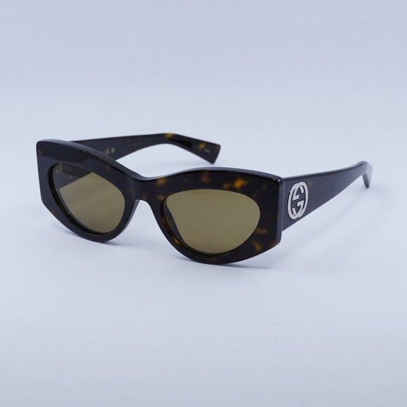 Gucci 🕶️ New Gucci GG1843S 002 Sunglasses - Havana Frame, Brown Size ONE SIZE - 1 Thumbnail