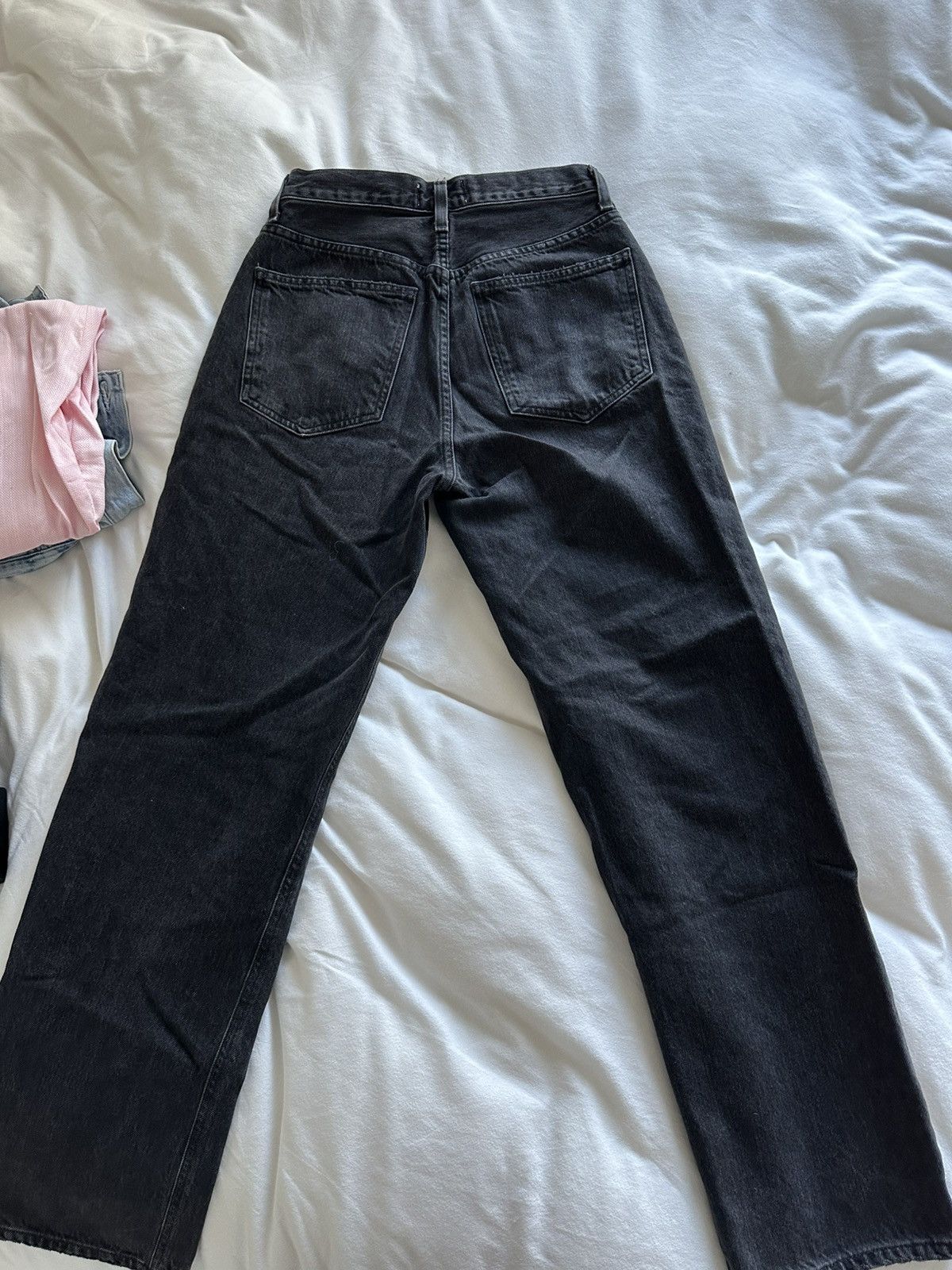Agolde × Aritzia × Citizens Of Humanity Agolde Black Criss-Cross Jeans Size 25" / US 0 / IT 36 - 2 Thumbnail