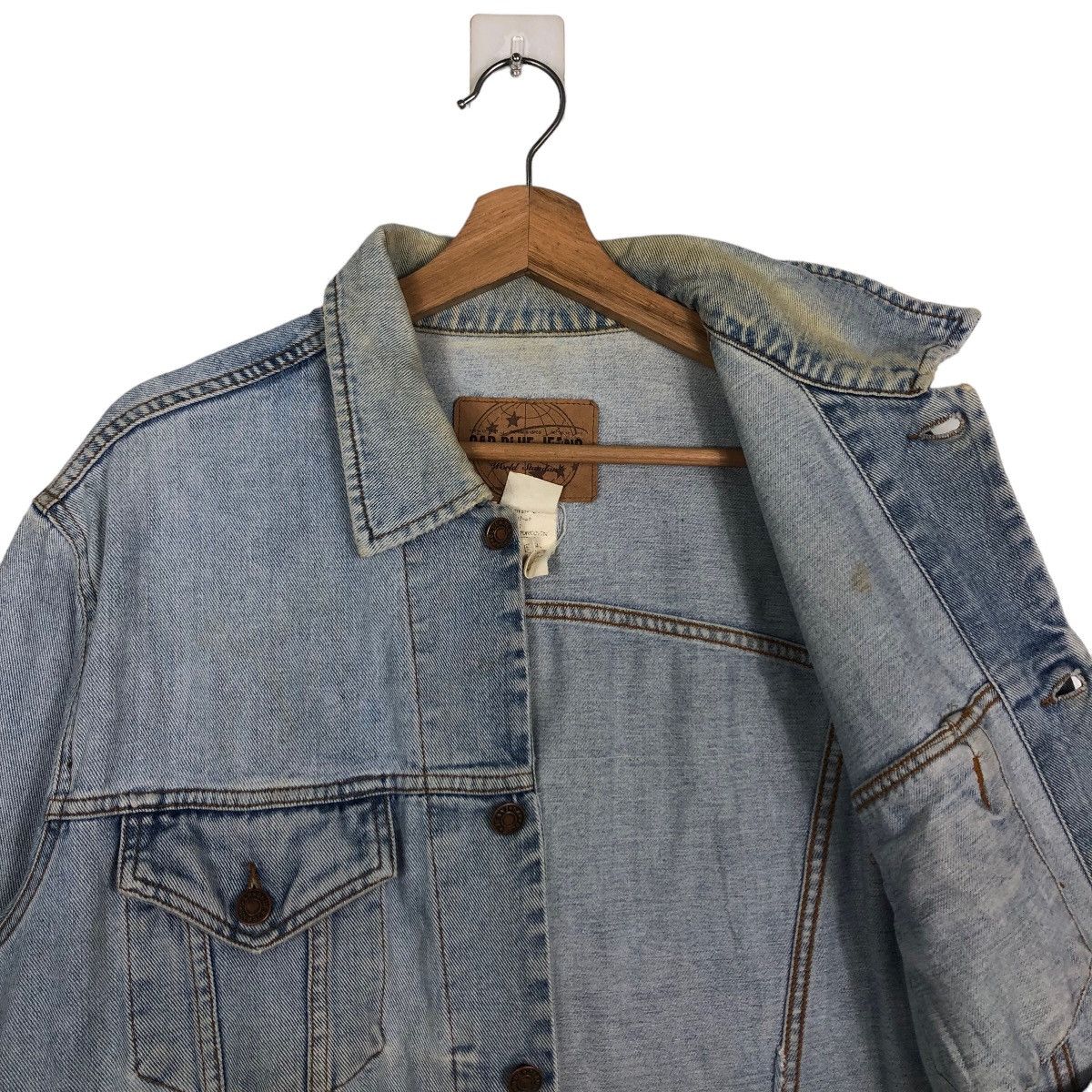 Japanese Brand 🔥90’s Trucker Denim Jacket Biker Gap Blue Jeans Japan Size US M / EU 48-50 / 2 - 10 Thumbnail