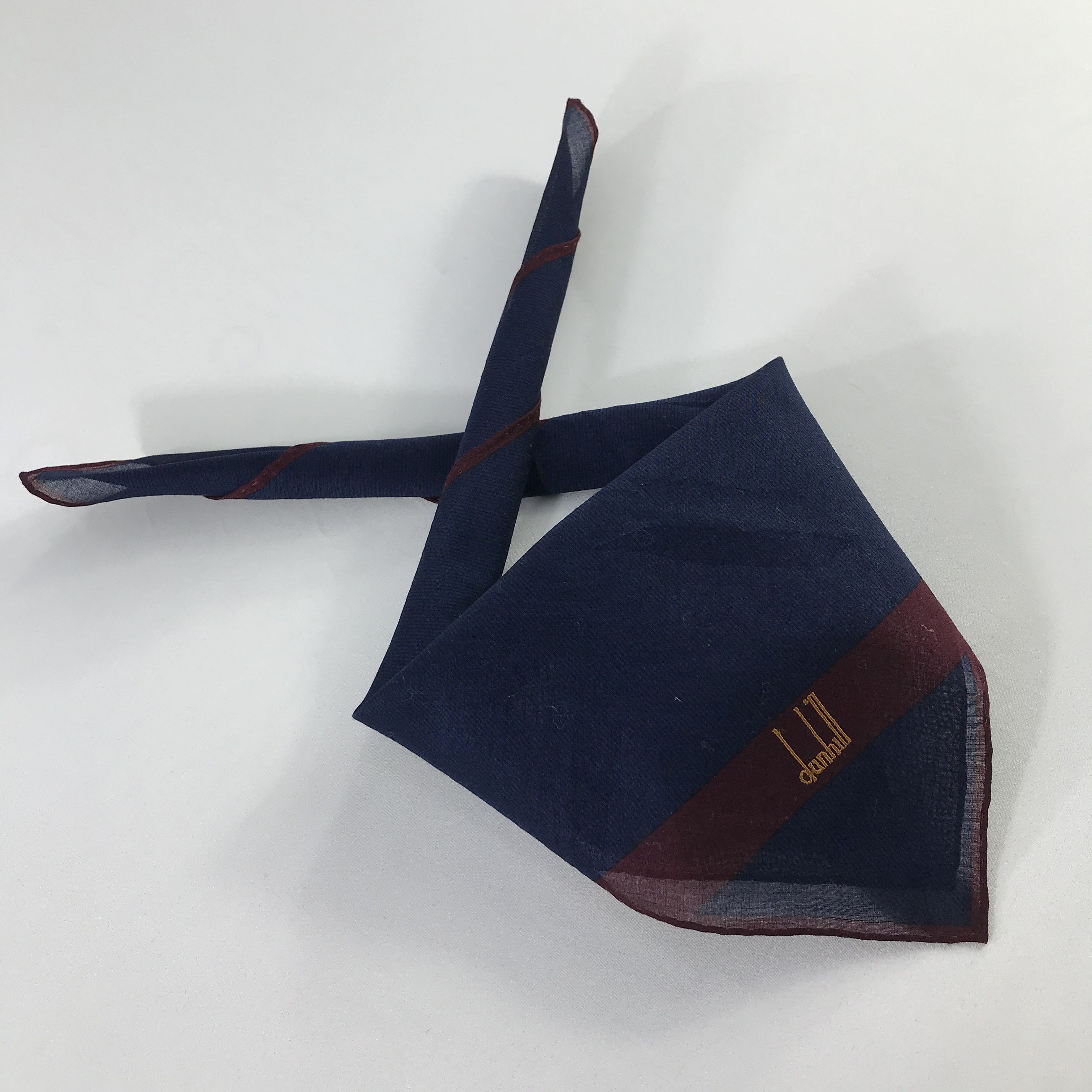 Alfred Dunhill × Vintage Alfred Dunhill Bandana / Handkerchief / Neckerchief - S908 Size ONE SIZE - 4 Thumbnail