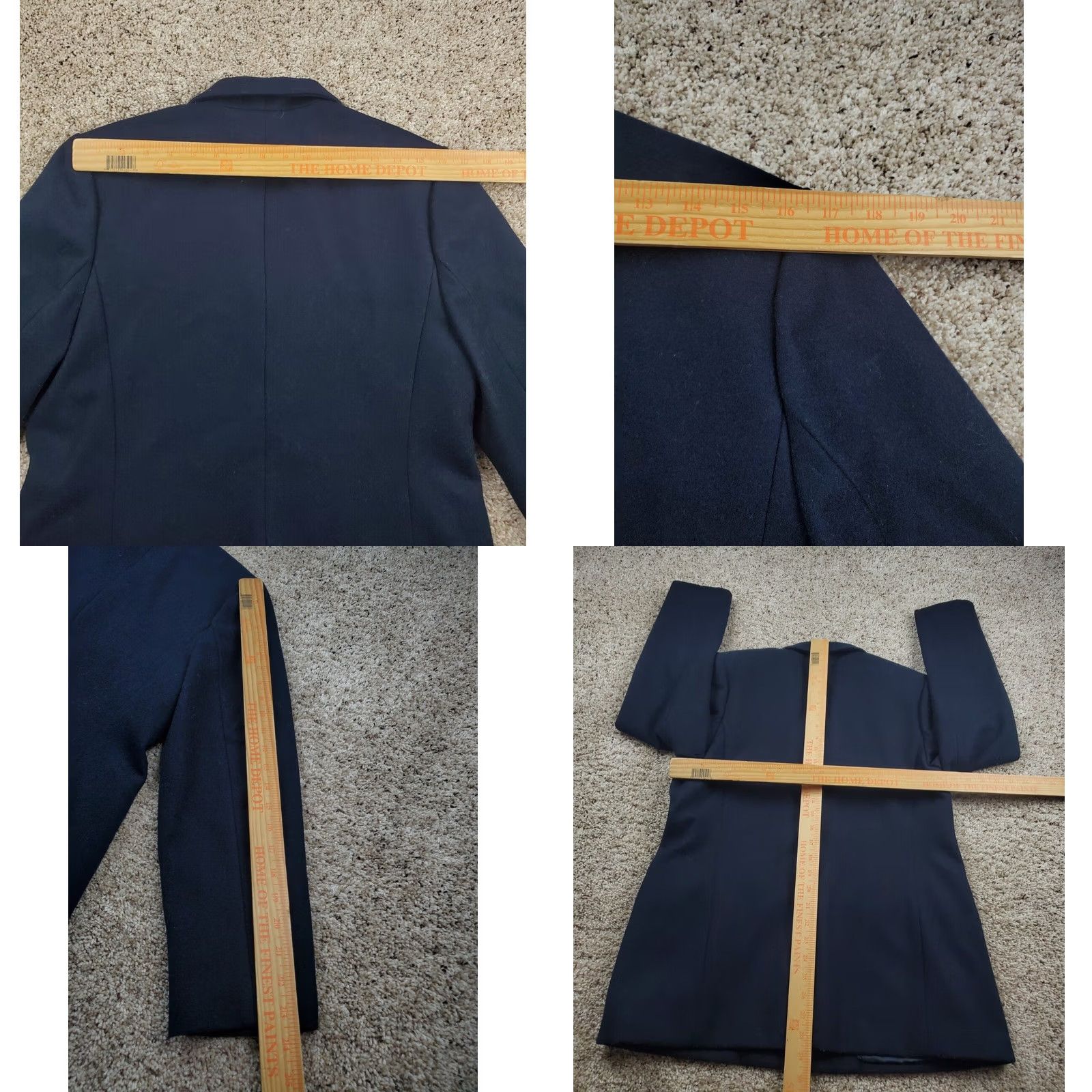 Vintage VINTAGE John Paul Richard Blazer Jacket Womens 10 Blue Wool Blend Pockets Button Classic Formal Business Size L / US 10 / IT 46 - 8 Thumbnail