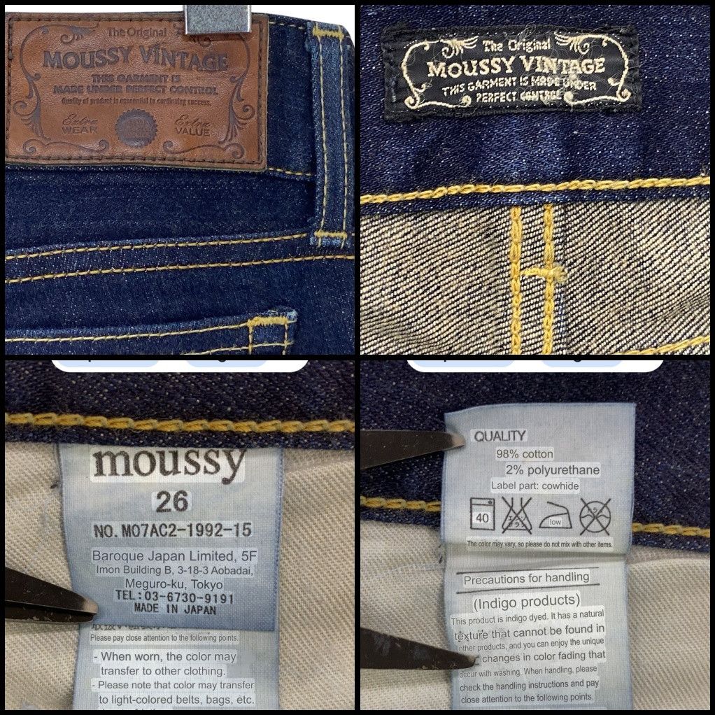 Japanese Brand × MOUSSY Moussy Japan Low Rise Loose Wide Leg Jeans Size 26" / US 2 / IT 38 - 8 Thumbnail