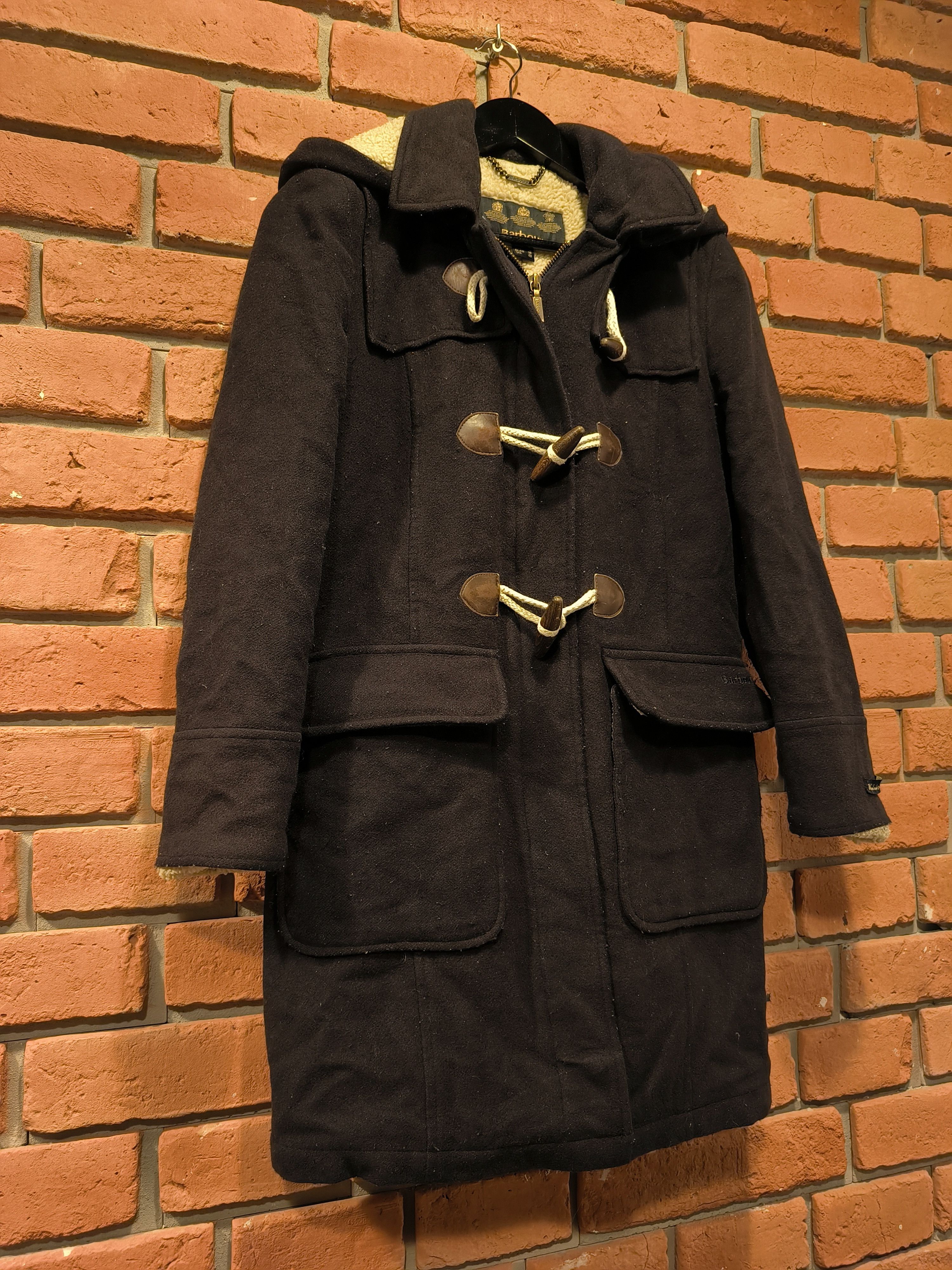 Barbour × Vintage Barbour Vintage Duffle Coat Jacket Cashmere Wool Winter Size US XS / EU 42 / 0 - 7 Thumbnail