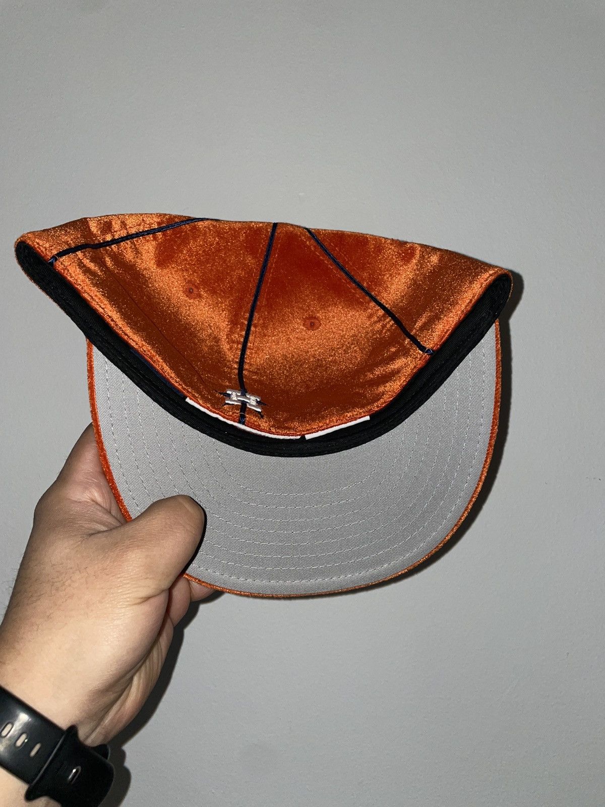 American Needle × MLB VINTAGE Rare Velvet Houston Astros Fitted Sz 7 1/8 New Size ONE SIZE - 4 Thumbnail