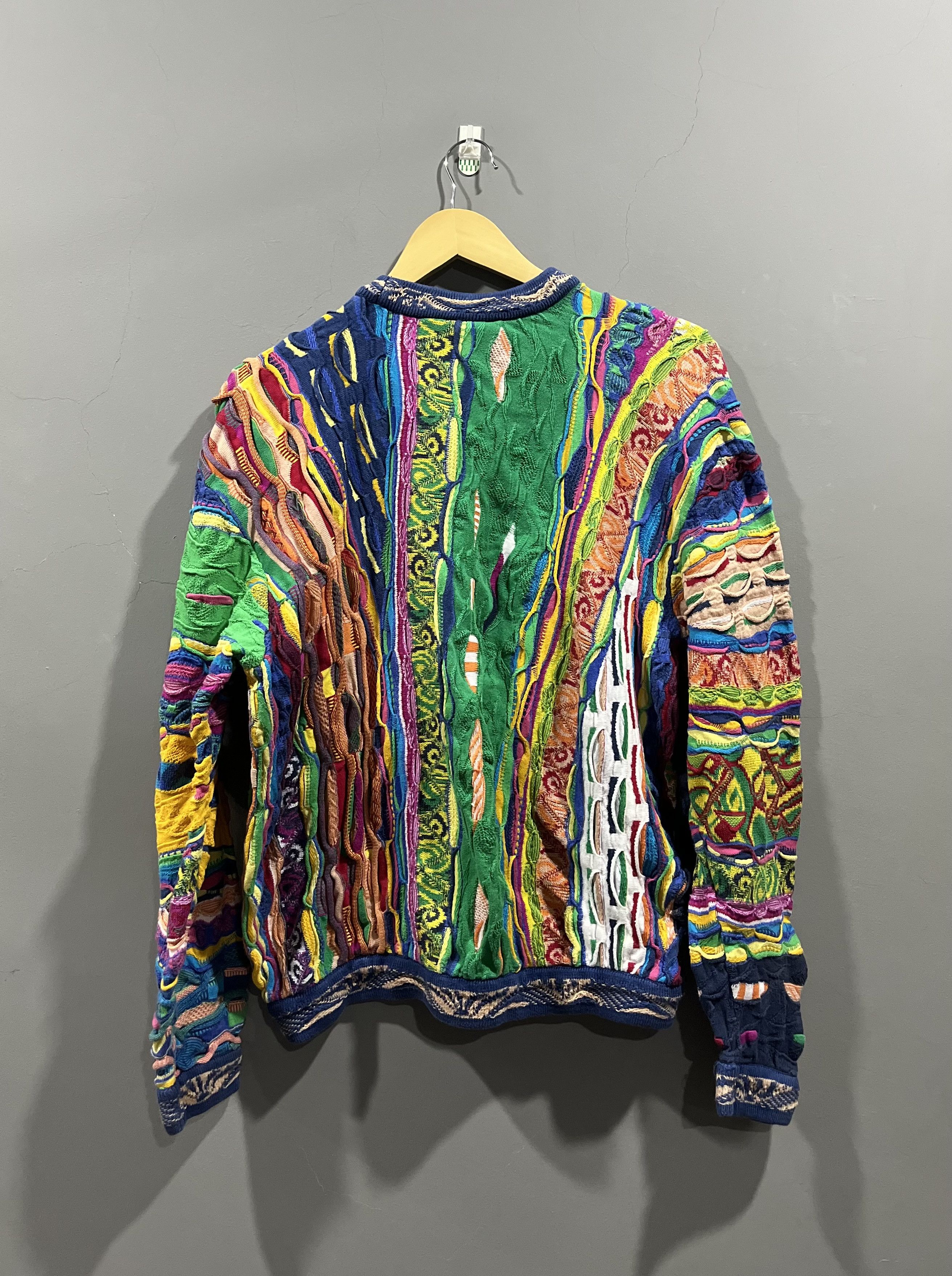 Coogi Rare Vintage 90s Coogi 3D Knit Sweater Rainbow Unicorn Size US M / EU 48-50 / 2 - 5 Thumbnail