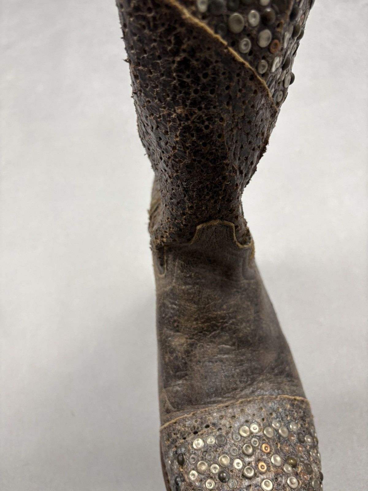 Frye Vintage Frye Studded Leather Cowboy Ankle Boots Rhinestones Size US 9 / IT 39 - 18 Thumbnail