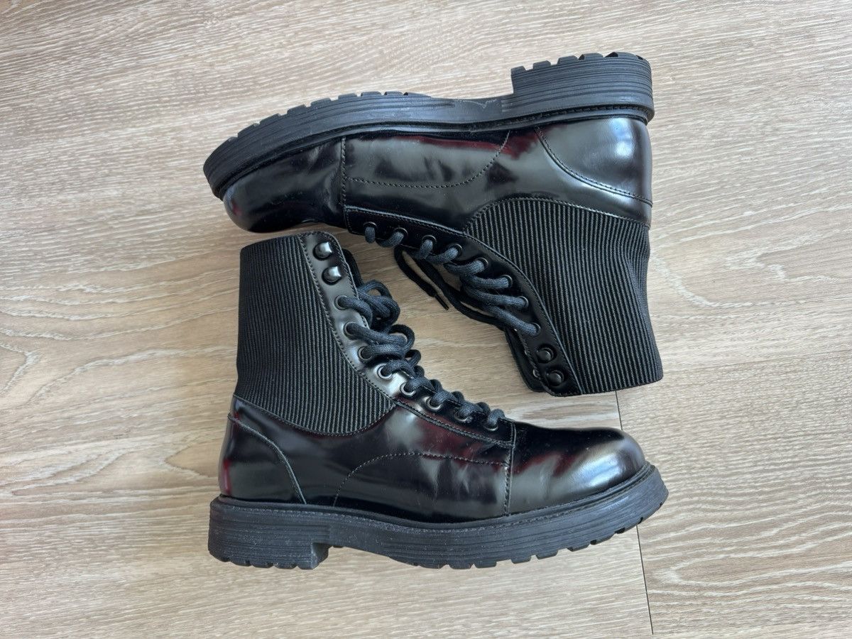 Diesel Diesel - Mens Black Leather Lace Up Boots - D-ALABHAMA BT Size US 9 / EU 42 - 3 Thumbnail