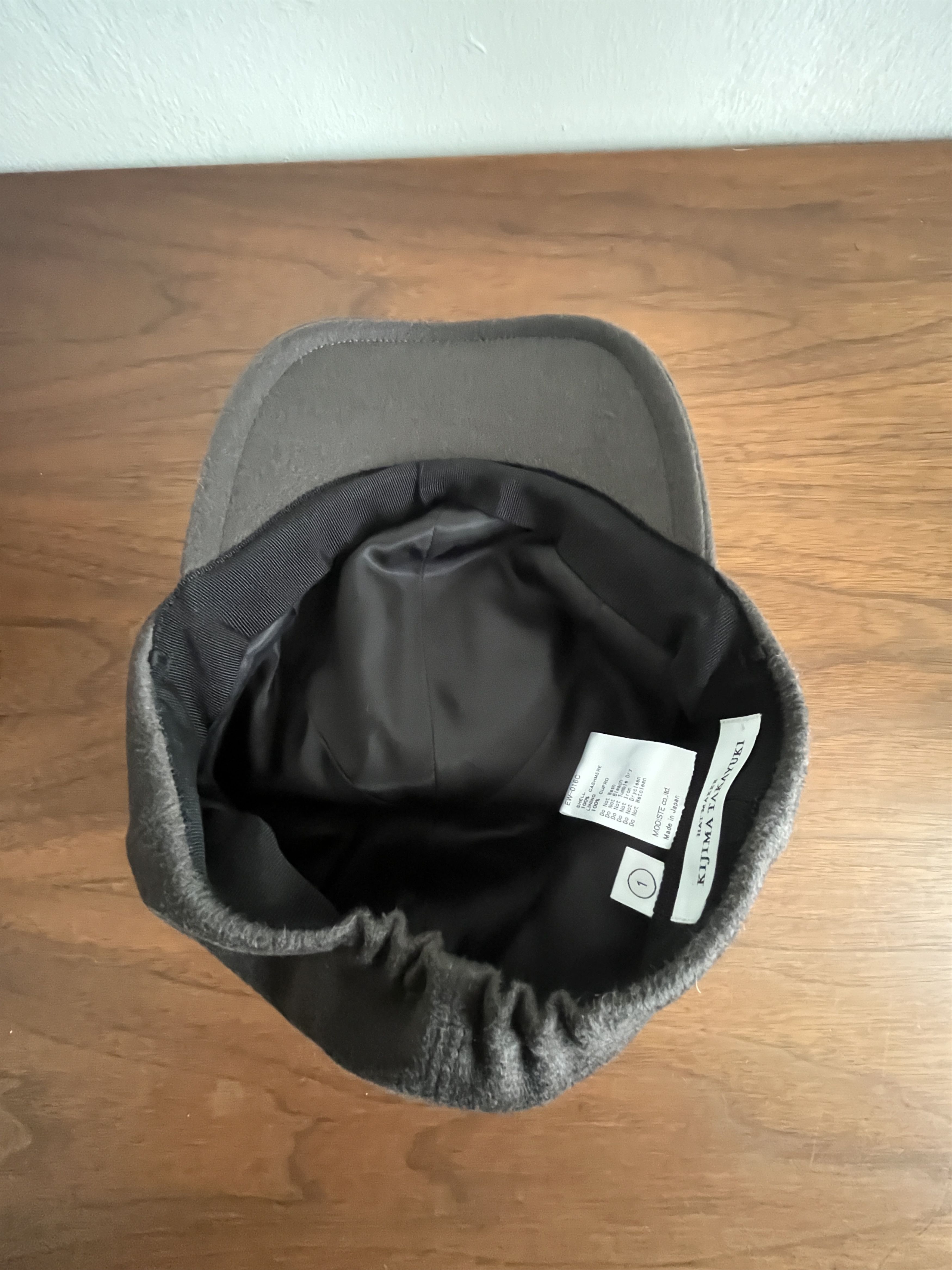 KIJIMA TAKAYUKI brown cap, cashmere Size ONE SIZE - 4 Thumbnail