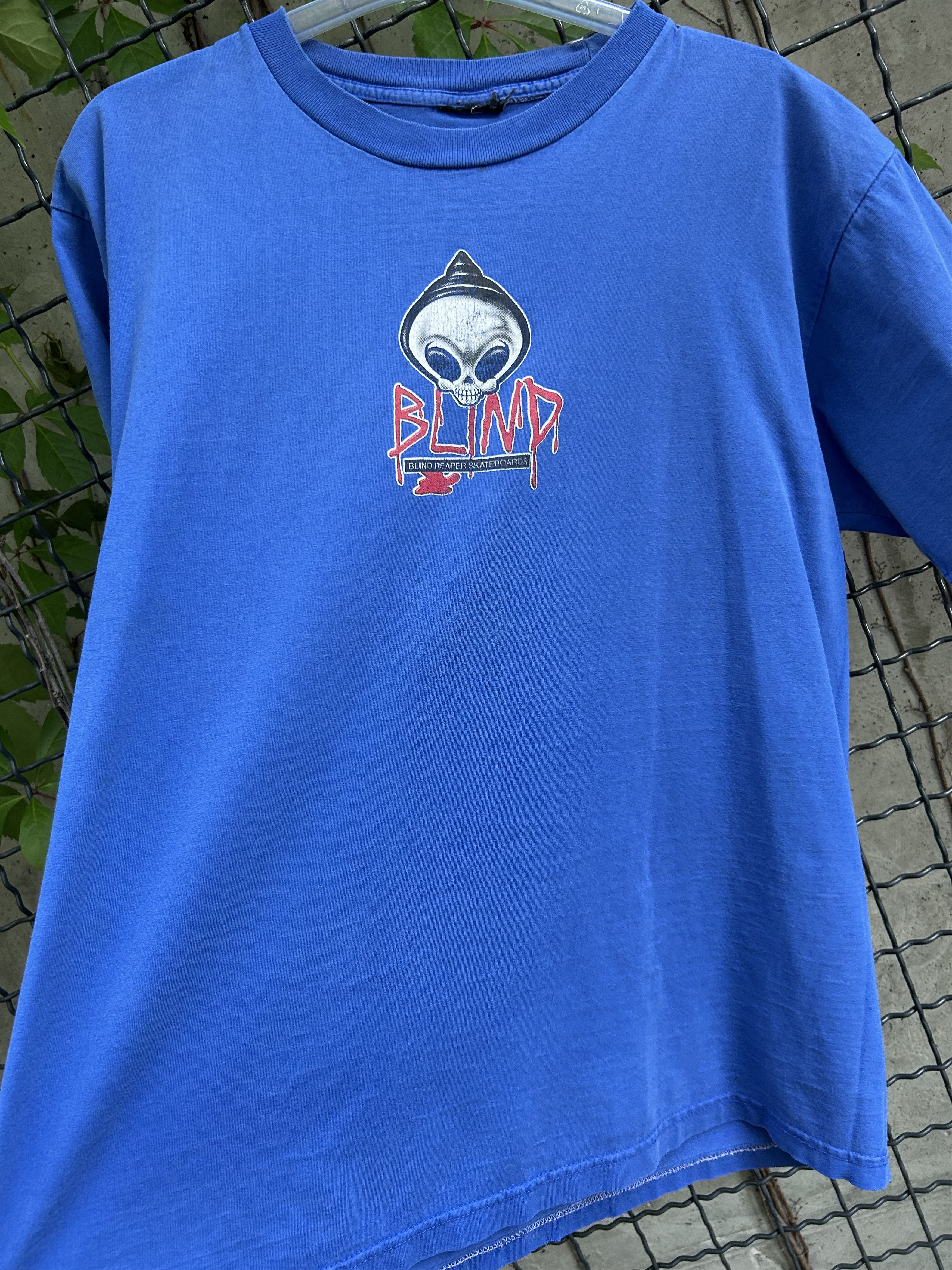 Blind Skateboards Vintage 90s Blind Skateboards Graphic T-shirt Size US XL / EU 56 / 4 - 4 Thumbnail