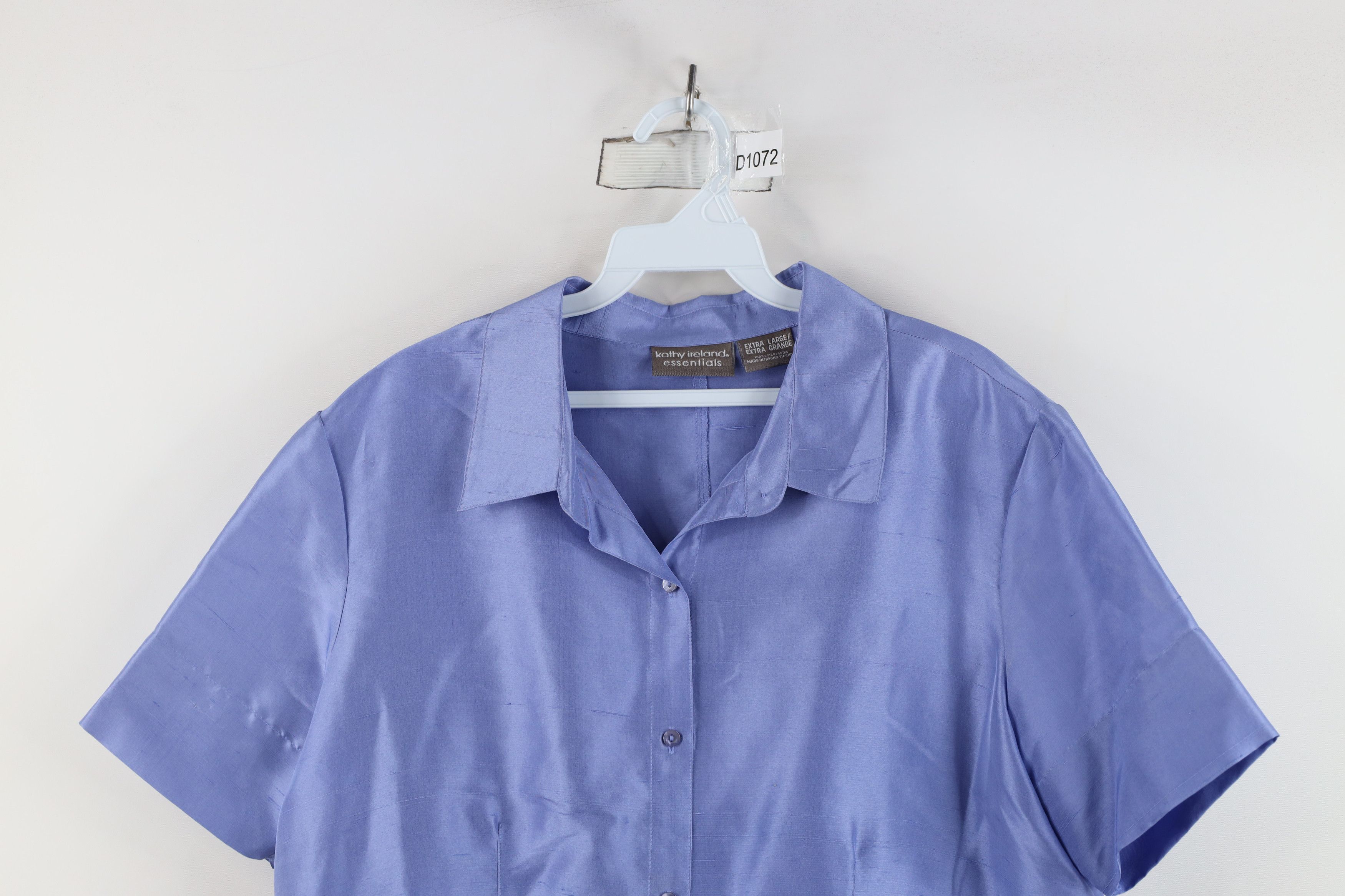 Vintage Vintage 90s Streetwear Short Sleeve Collared Button Shirt Size L / US 10 / IT 46 - 2 Thumbnail