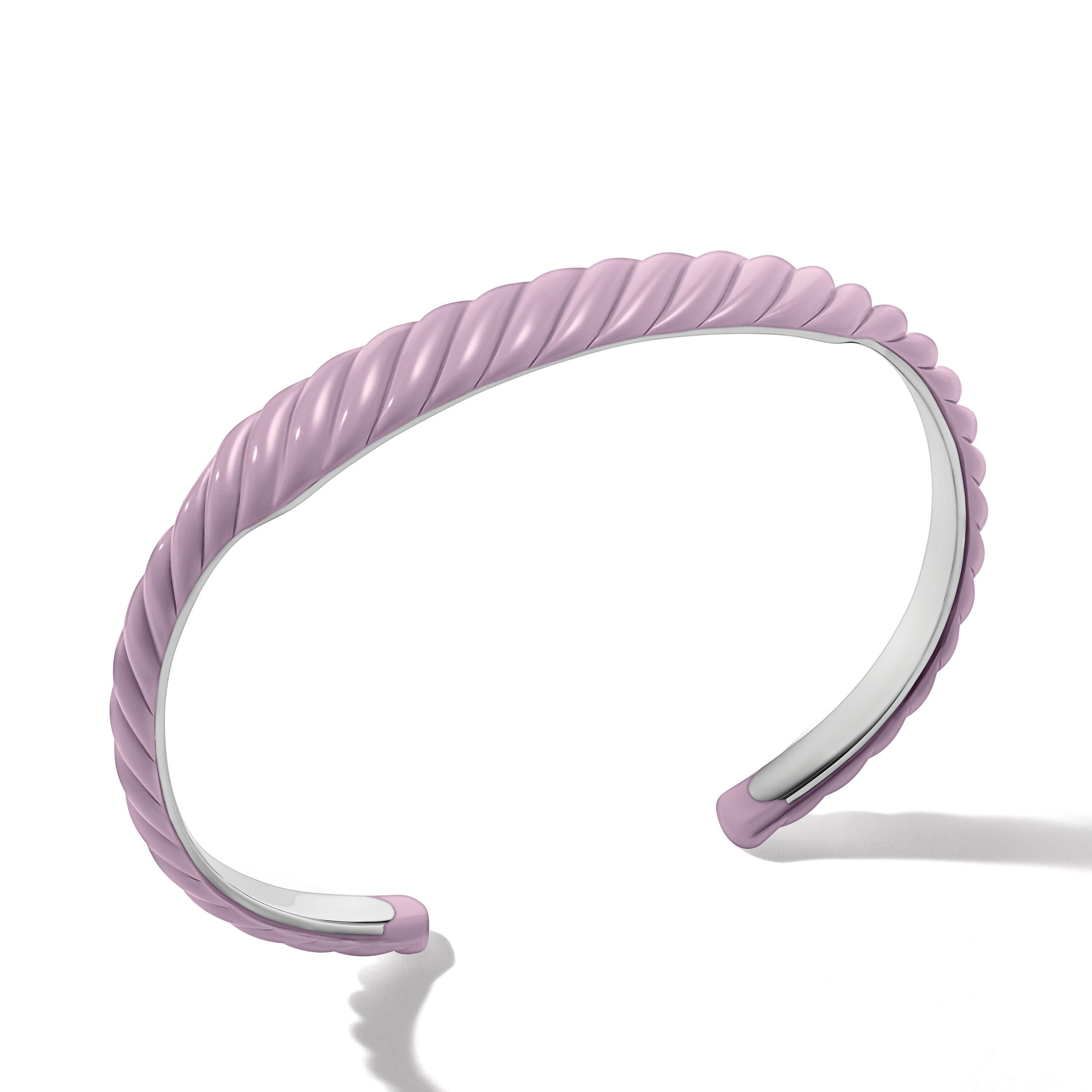 David Yurman o1w1db10325 Sculpted Cable Color Contour Cuff Brac Lavender Size ONE SIZE - 2 Thumbnail