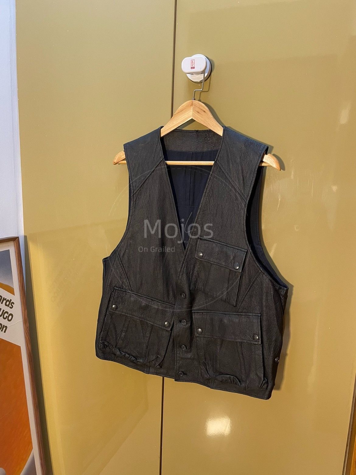 Yohji Yamamoto Sz F Yohji Yamamoto Pour Homme 80s Leather Vest-2508 Size US M / EU 48-50 / 2 - 2 Thumbnail