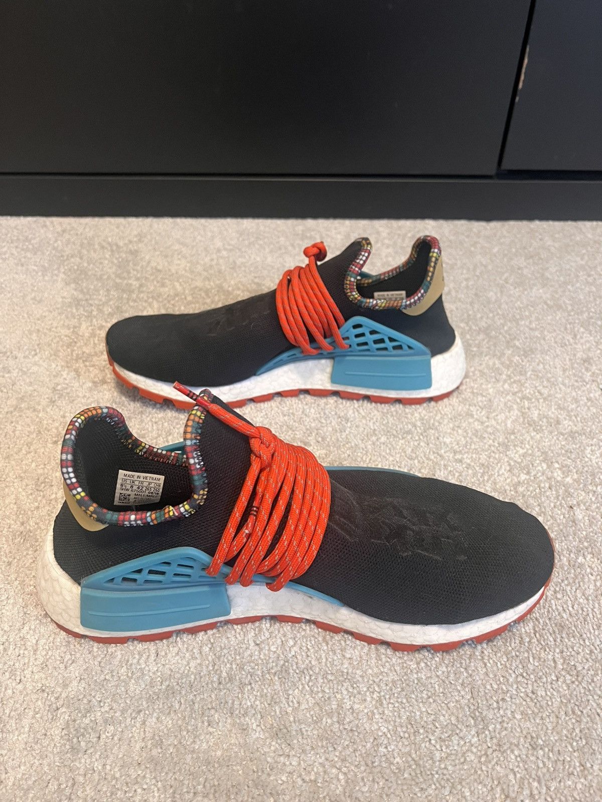 Adidas × Pharrell Adidas NMD Hu Pharrell Inspiration Pack ‘Black’ (2018) Size US 8.5 / EU 41-42 - 3 Thumbnail