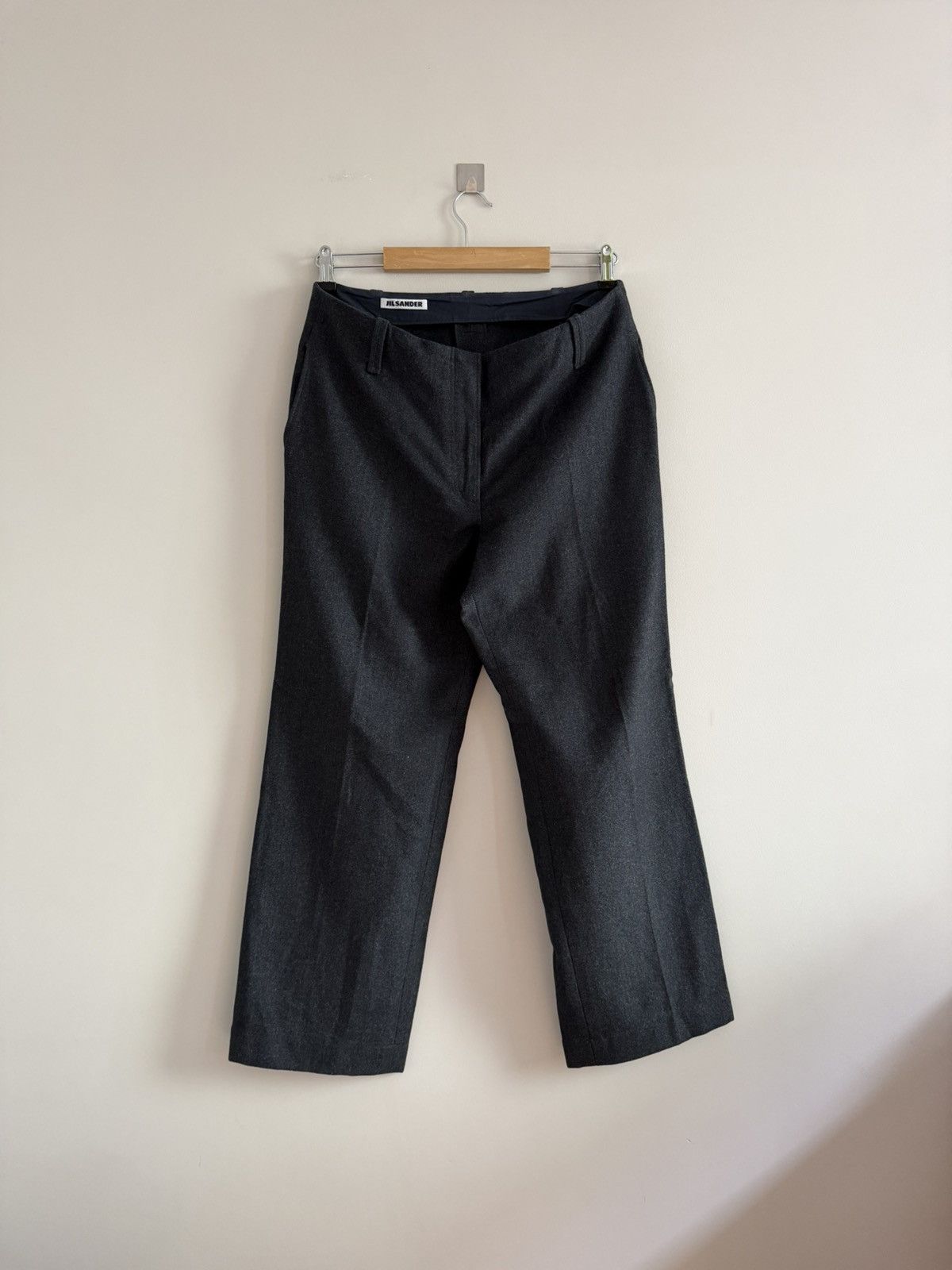 Raf Simons Jil Sander Tailored Wool Trousers Grey Size 28" / US 6 / IT 42 - 1 Thumbnail