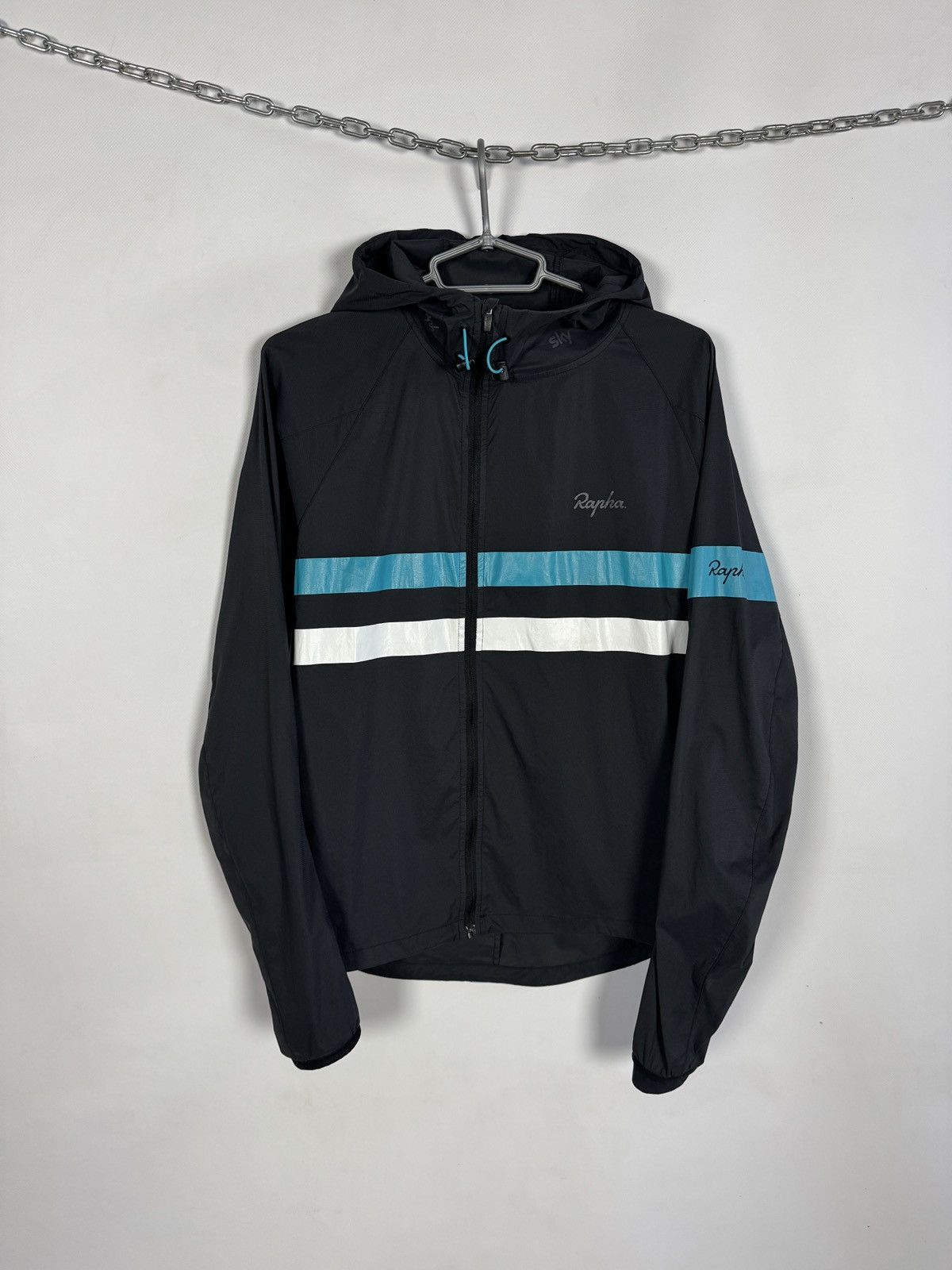 Rapha Rapha Team Sky Spray Cycling Jacket Lightweight Windbreaker Size US M / EU 48-50 / 2 - 1 Thumbnail