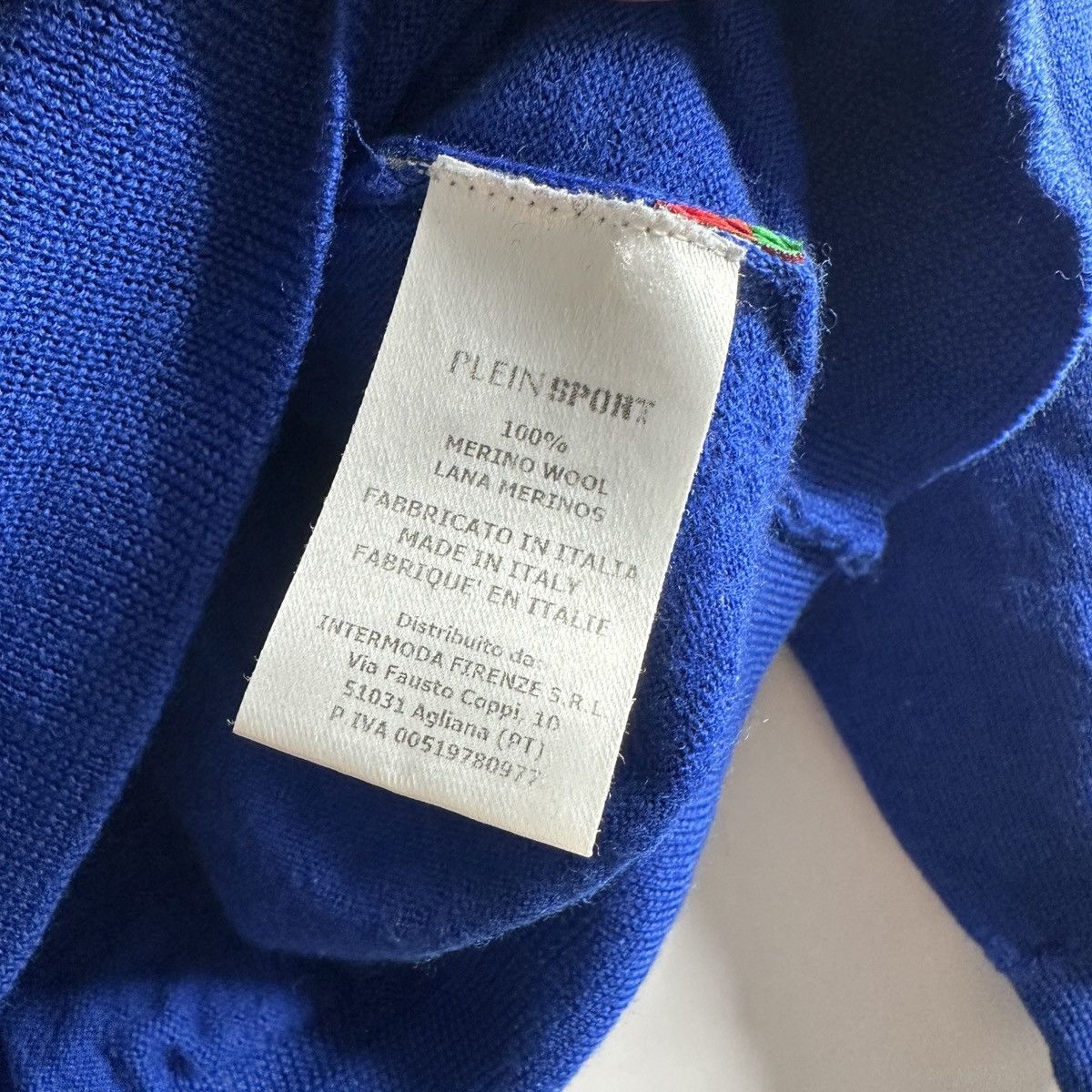 Philipp Plein Plein Sport luxury blue sweater merino wool Size US M / EU 48-50 / 2 - 11 Thumbnail