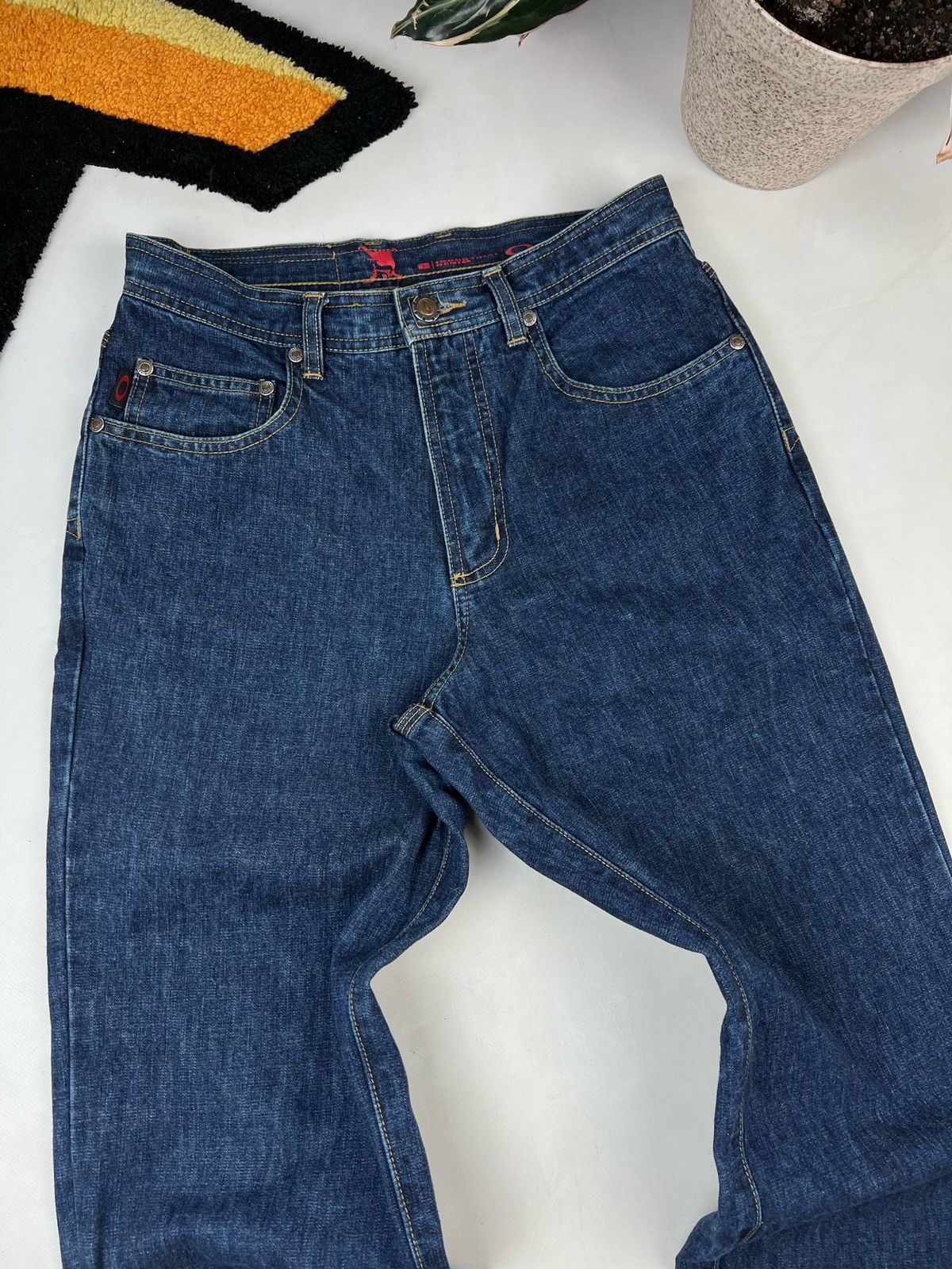 Oakley × Vintage Vintage Oakley industrial denim jeans 00s rare skull logo Size US 28 / EU 44 - 7 Thumbnail