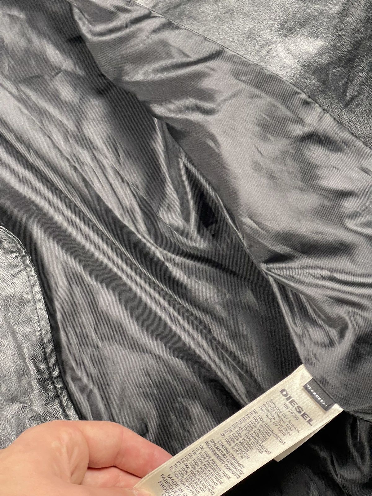 Diesel × Japanese Brand Diesel Amazing Faded Belt Leather Jacket Size XL / US 12-14 / IT 48-50 - 9 Thumbnail