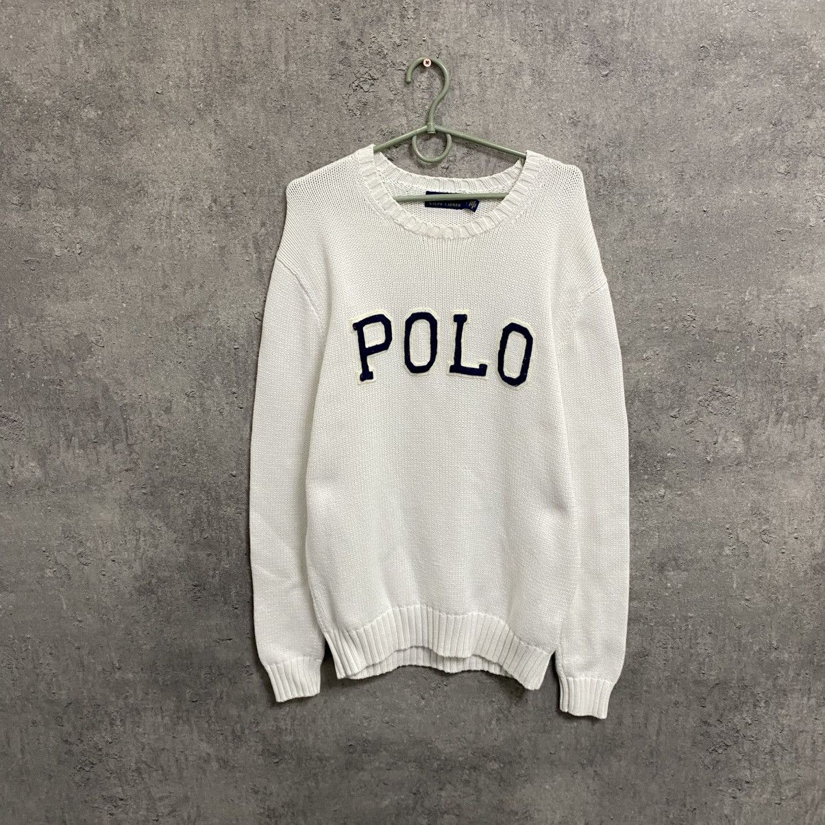 Polo Ralph Lauren Polo Ralph Lauren Vintage Sweater Big Logo Knit Sweatshirt Size US S / EU 44-46 / 1 - 1 Thumbnail