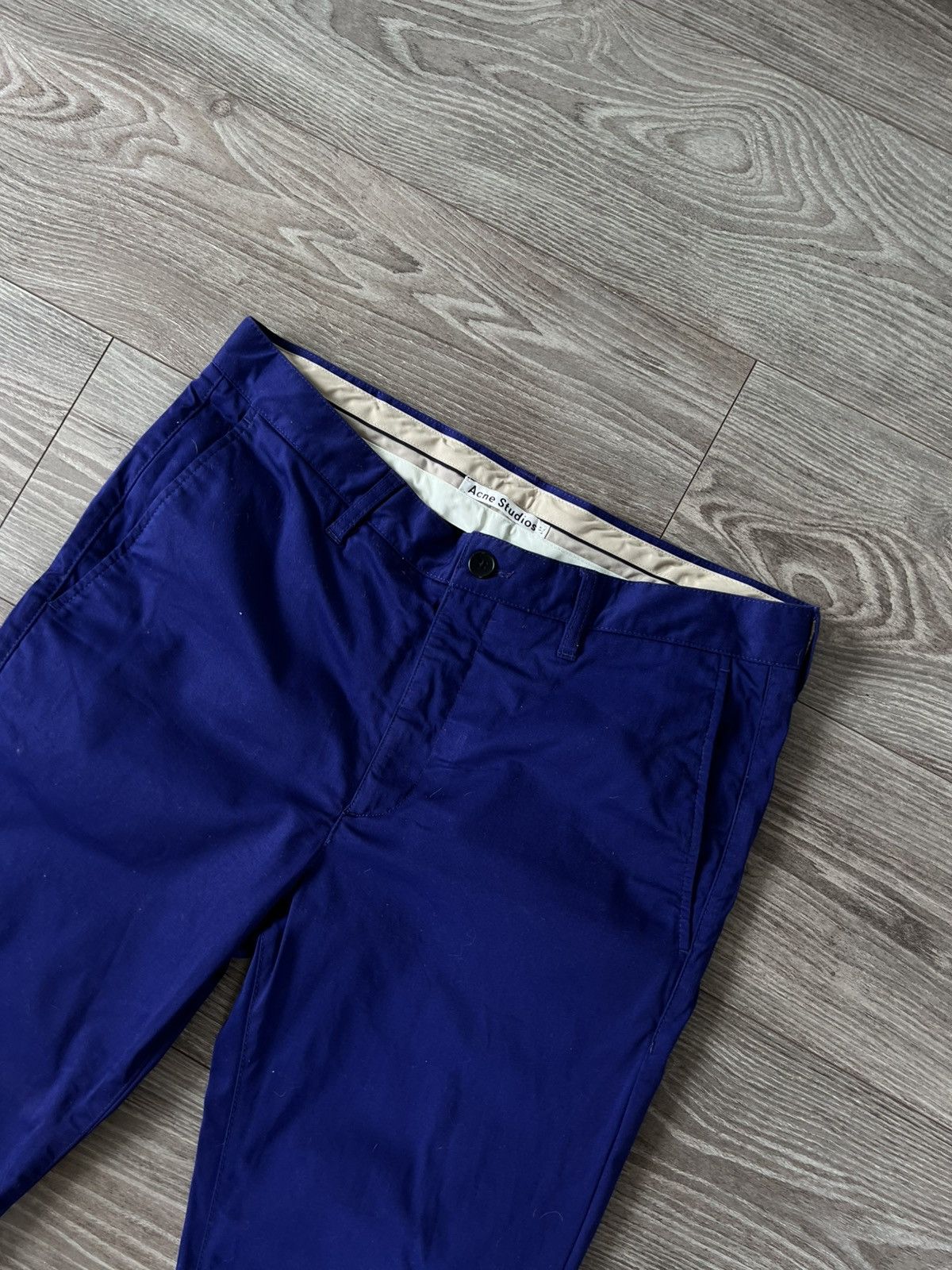 Acne Studios × Designer Archival Acne Studios Roc Satin Cotton Skinny Pants Size US 34 / EU 50 - 5 Thumbnail