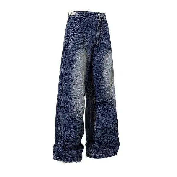 Japanese Brand VIBE High Street Wide Leg Straight Jeans Size US 34 / EU 50 - 5 Thumbnail