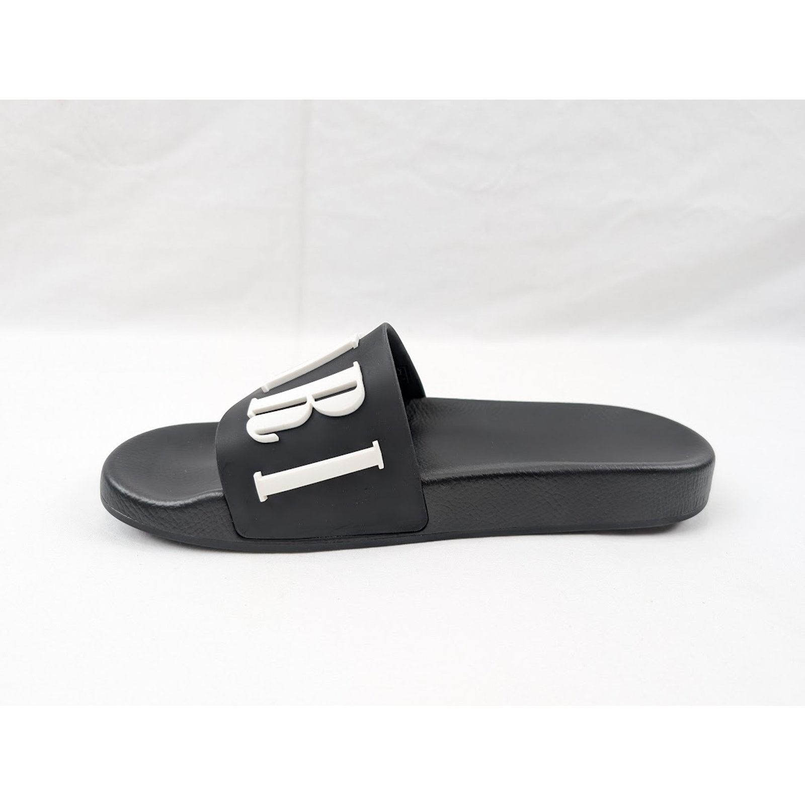 Amiri o1rshd1 Logo Pool Slide Slipper in Black/White Size US 12 / EU 45 - 7 Thumbnail