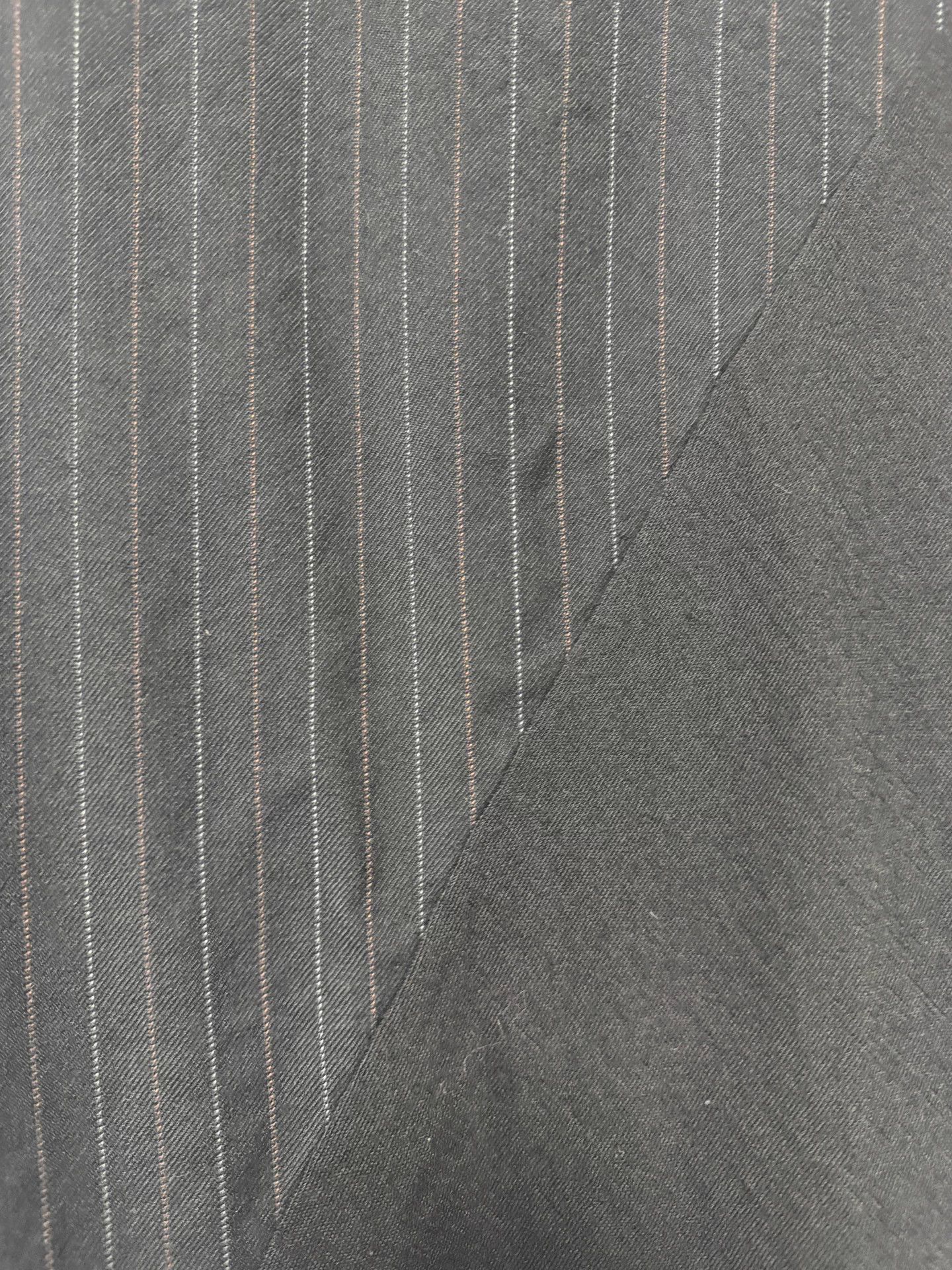 Other A.T.S Women's Black Pinstriped Wool Irregular Hem Long Dress 38 Size S / US 4 / IT 40 - 4 Thumbnail