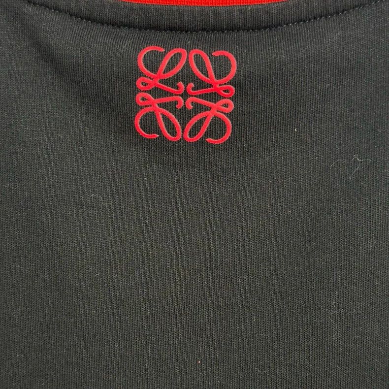 Loewe LOEWE Black and red stitching embroidered logo short sleev Size S / US 4 / IT 40 - 4 Thumbnail