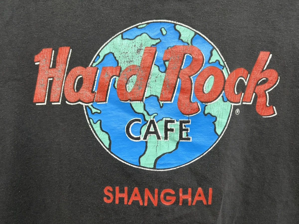 Vintage RARE 90s HARD ROCK CAFE SHANGHAI SINGLE STITCH BEAUTY FADE Size US L / EU 52-54 / 3 - 5 Thumbnail