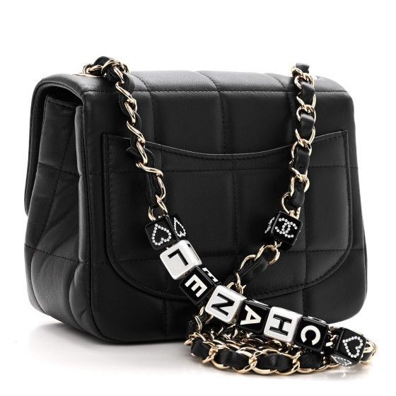 Chanel Lambskin Resin Crystal Square Quilted Mini Monacoco Flap Bag Size ONE SIZE - 2 Thumbnail