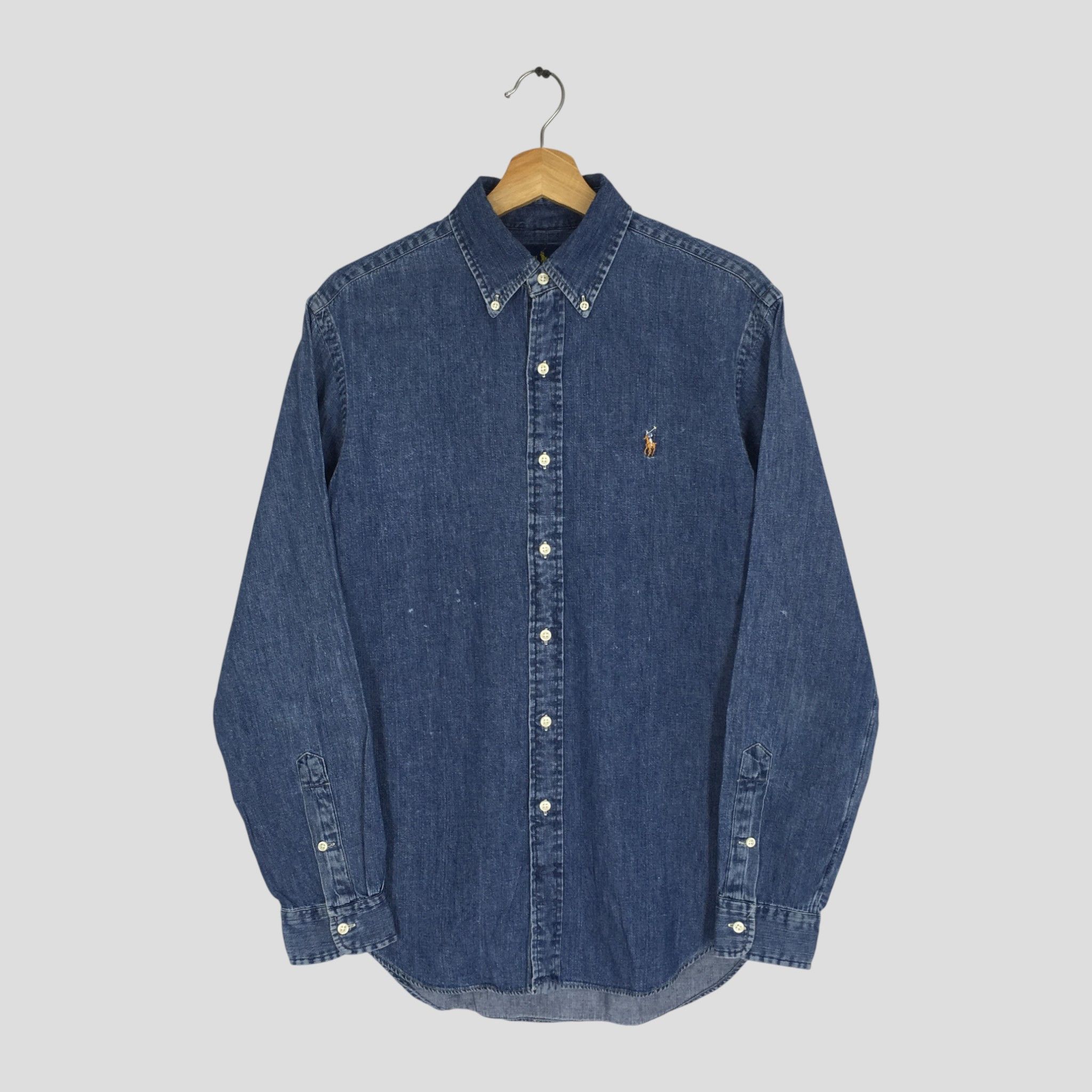 Polo Ralph Lauren Vintage Polo Ralph Lauren Denim Shirt Polo Pony RL Jeans Size US S / EU 44-46 / 1 - 1 Thumbnail