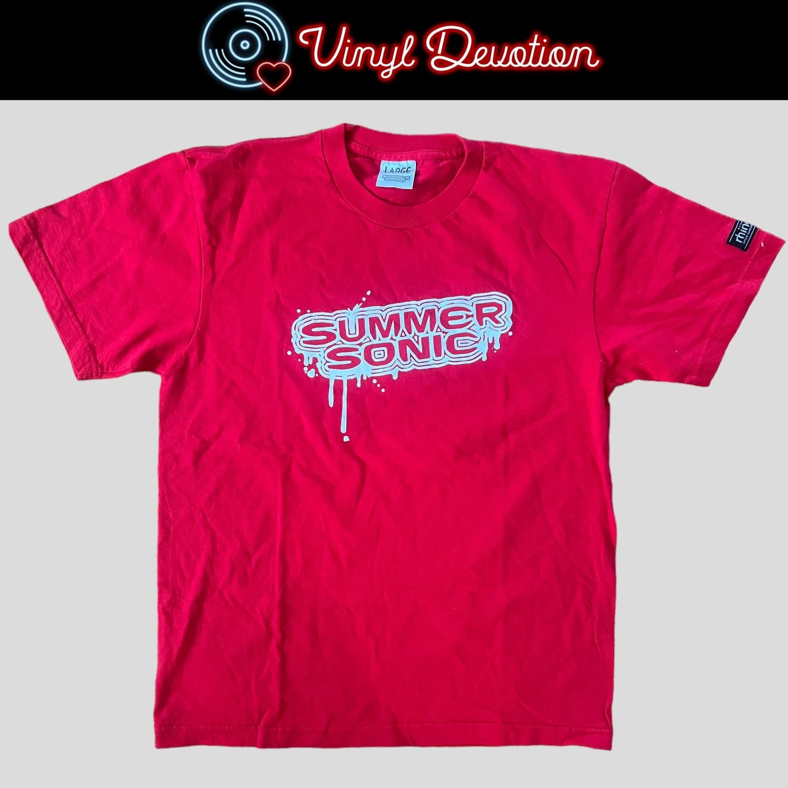 Band Tees Summer Sonic Music Festival Vintage 2000 Red T-Shirt Size L Size US M / EU 48-50 / 2 - 1 Thumbnail