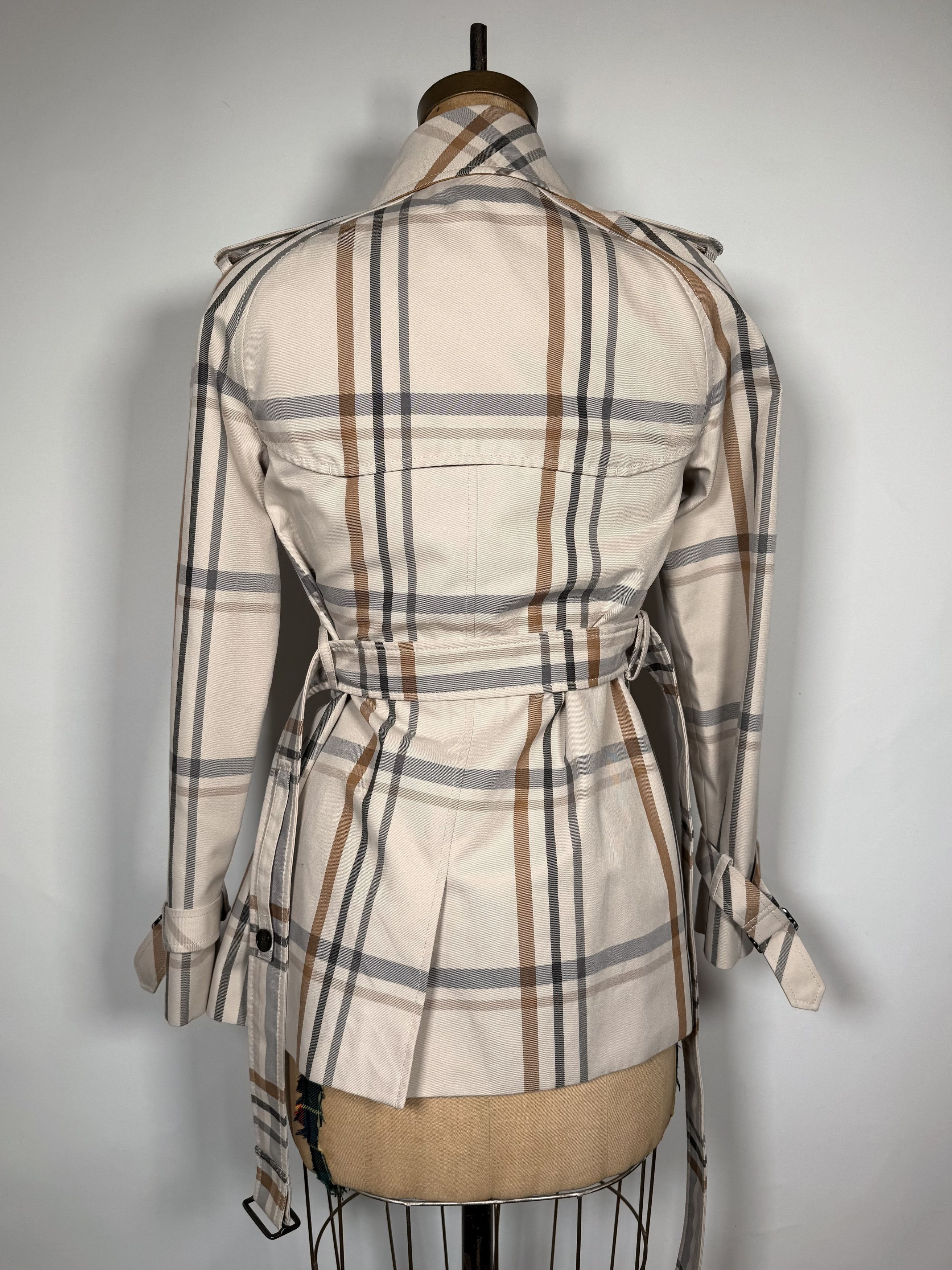 Coach Coach Plaid Trench Coat Jacket Size XS / US 0-2 / IT 36-38 - 2 Thumbnail