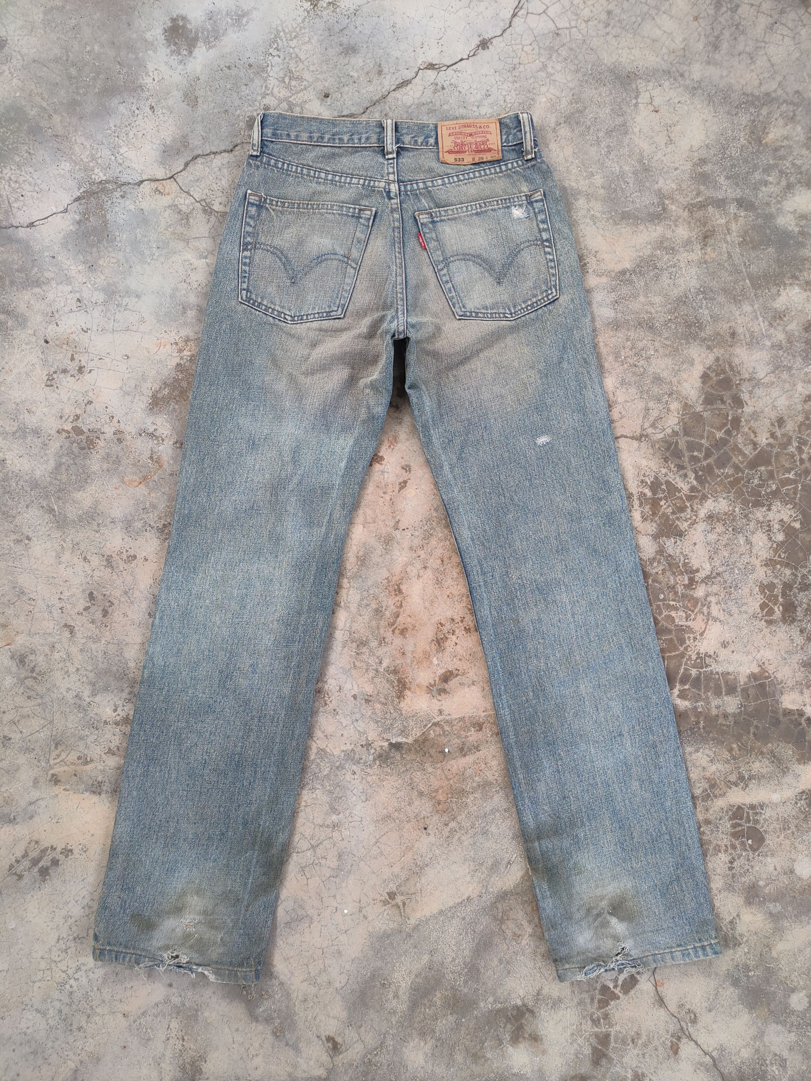 Levi's Vintage Clothing VINTAGE LEVI'S RUSTY FADED DISTRESSED DENIM JEAN PANTS Size US 29 - 8 Thumbnail