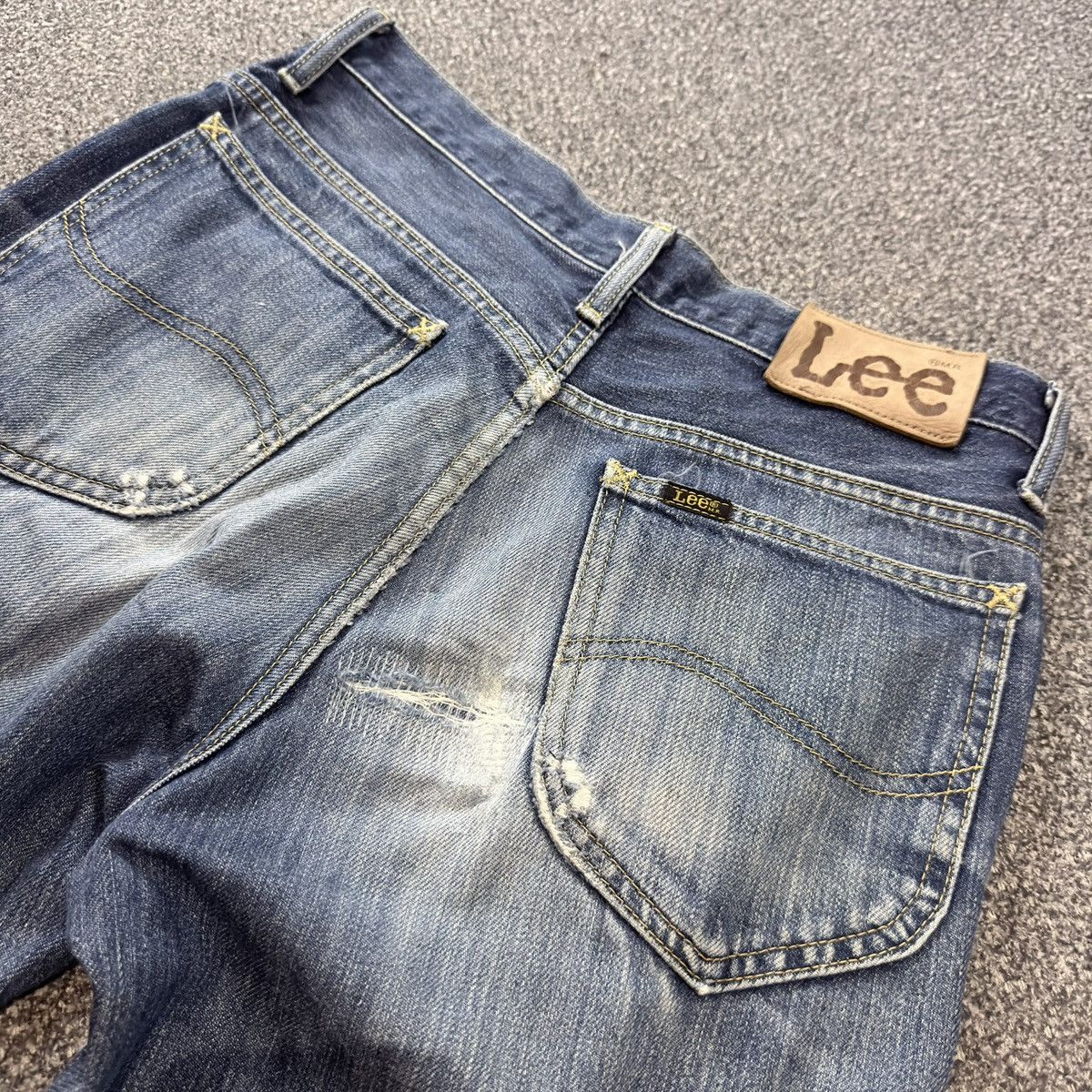 Lee × Number (N)ine Flared Vintage 90s Lee Distressed Faded Japanese Denim Size US 30 / EU 46 - 8 Thumbnail